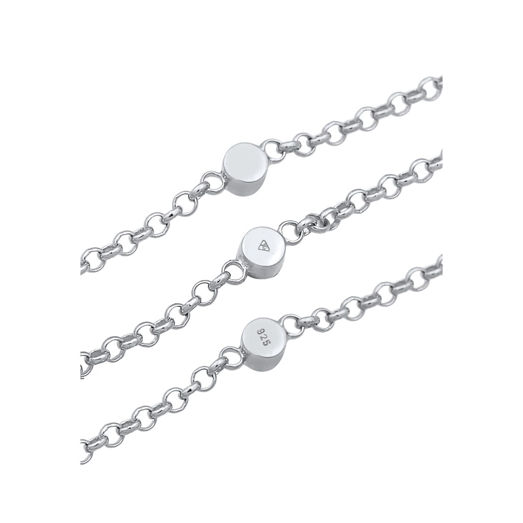 Elli Bauchkette »Taillenkette Body Chain Kugelkette Kristall 925 Silber«