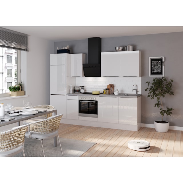 OPTIFIT Küchenzeile »Aken«, mit E-Geräten, Breite 270 cm auf Raten  bestellen