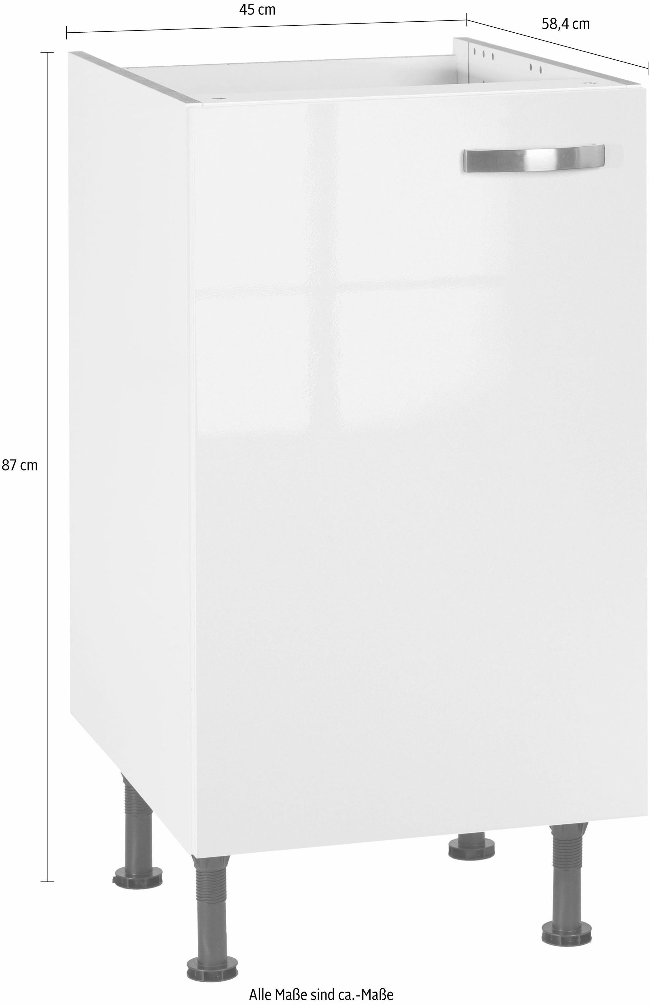 KOCHSTATION Spülenschrank »KS-Cara«, Breite 45 cm