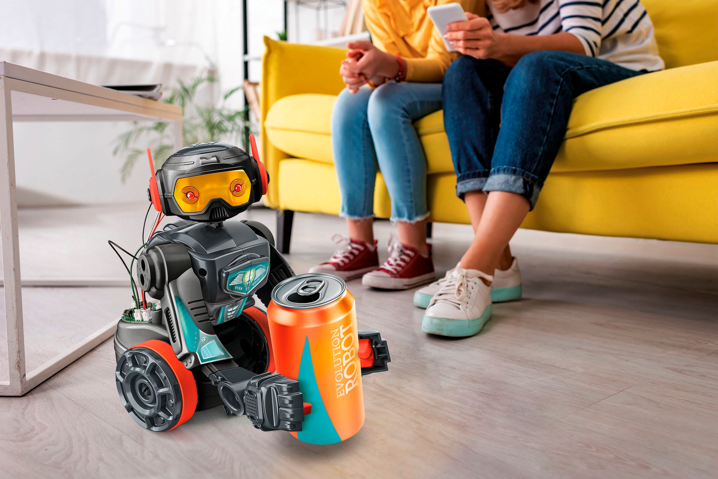 Clementoni® Modellbausatz »Galileo, EVO - Mein programmierbarer Roboter« Made in Europe