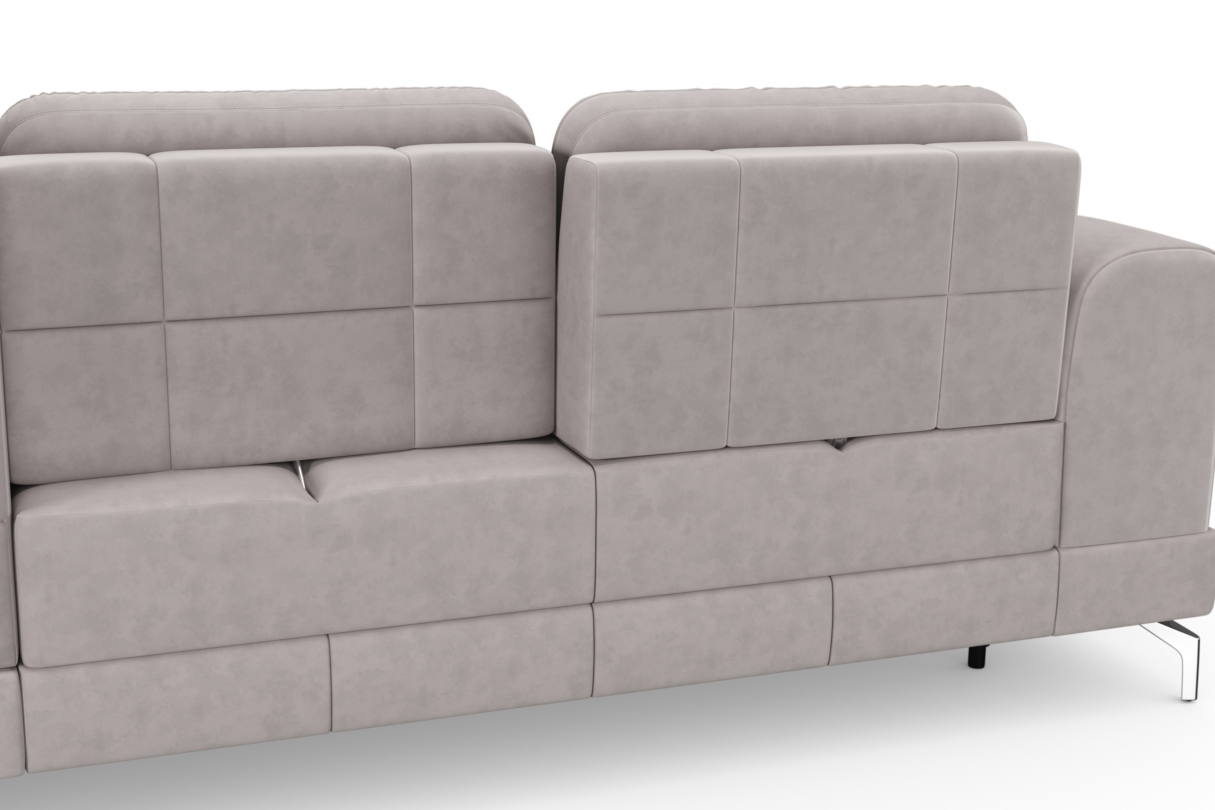 sit&more Ecksofa »Bendigo L-Form«, inklusive Sitztiefenverstellung, Bodenfreiheit 12 cm, in 2 Fußfarben