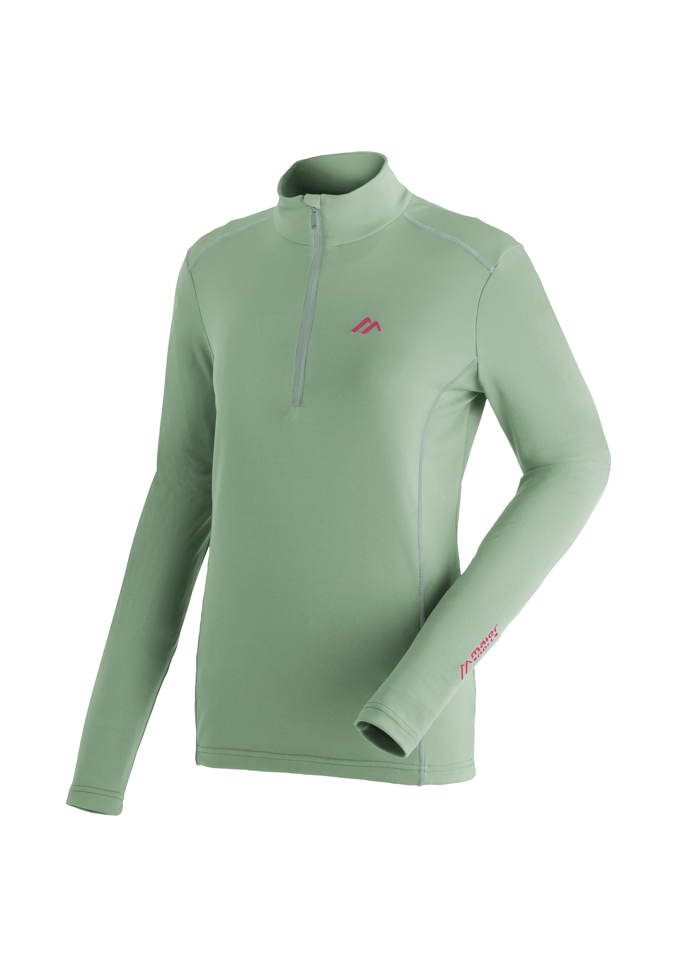 Maier Sports Fleecepullover »Jenna Rec«, Damen Midlayer, elastisches und pflegeleichtes Half-Zip Fleece