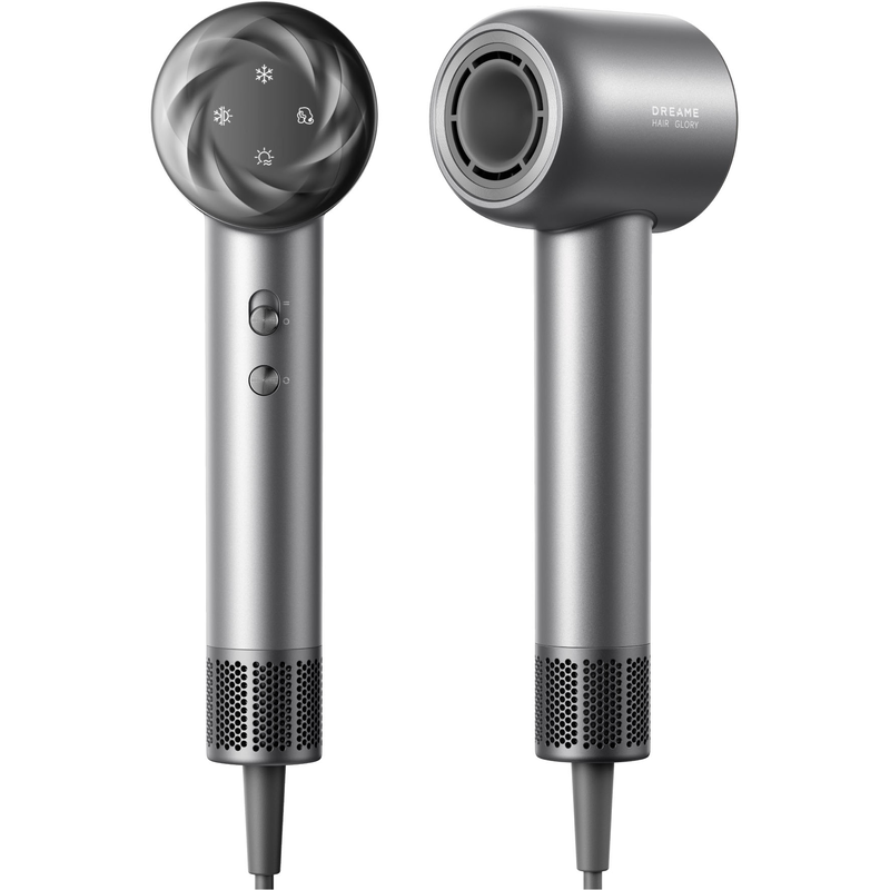 DREAME Haartrockner »Glory Mix« 1.600 W 3 Aufsätze Vielseitige Aufsätze, Überhitzungsschutz, schnelles Trocknen schwarz Leichtes Design: Das...