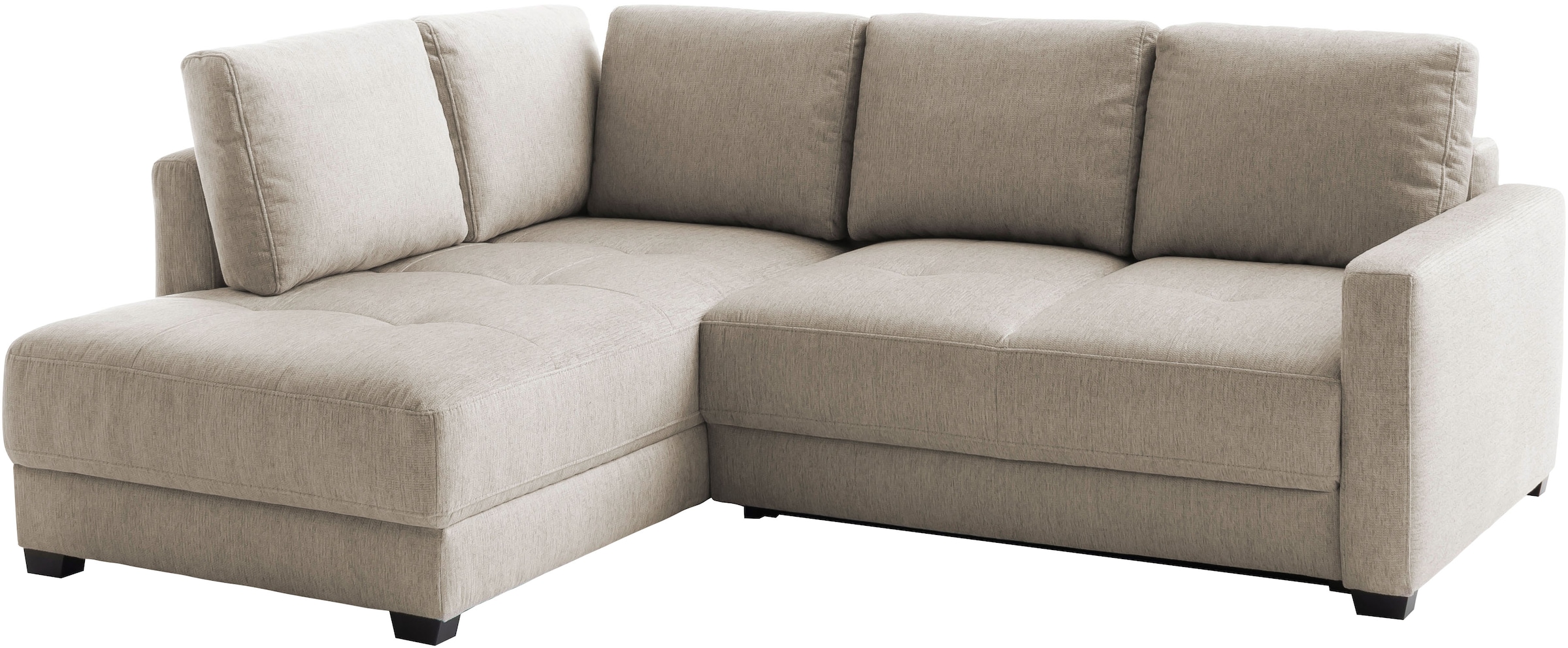 Mr. Couch Ecksofa »Pierre, L-Form mit BoxSpring«, Mit Boxpring-Taschenfederkern