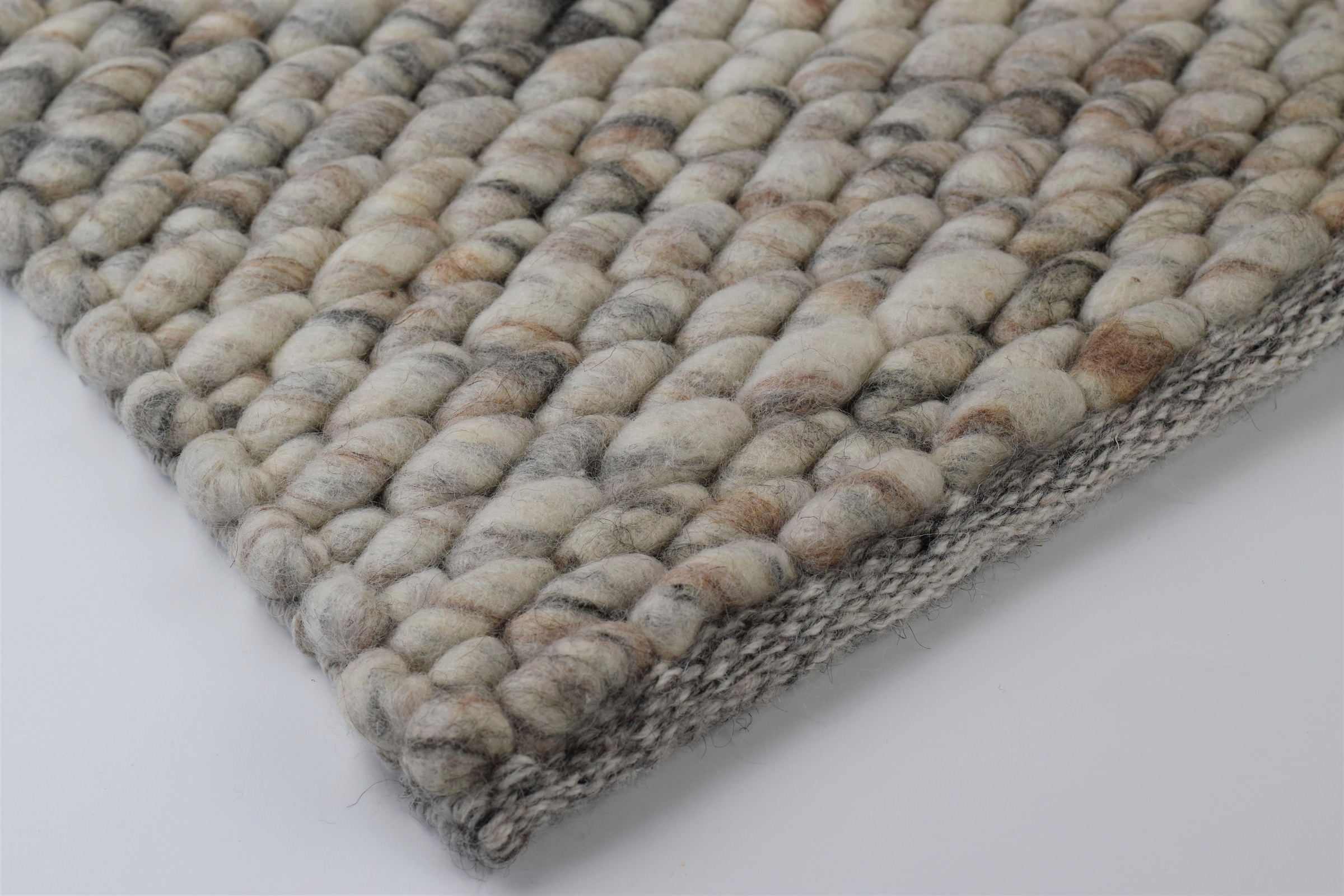 Dekowe Wollteppich »Magali«, rechteckig, 17 mm Höhe, Handweb Teppich, reine Wolle, handgewebt, meliert
