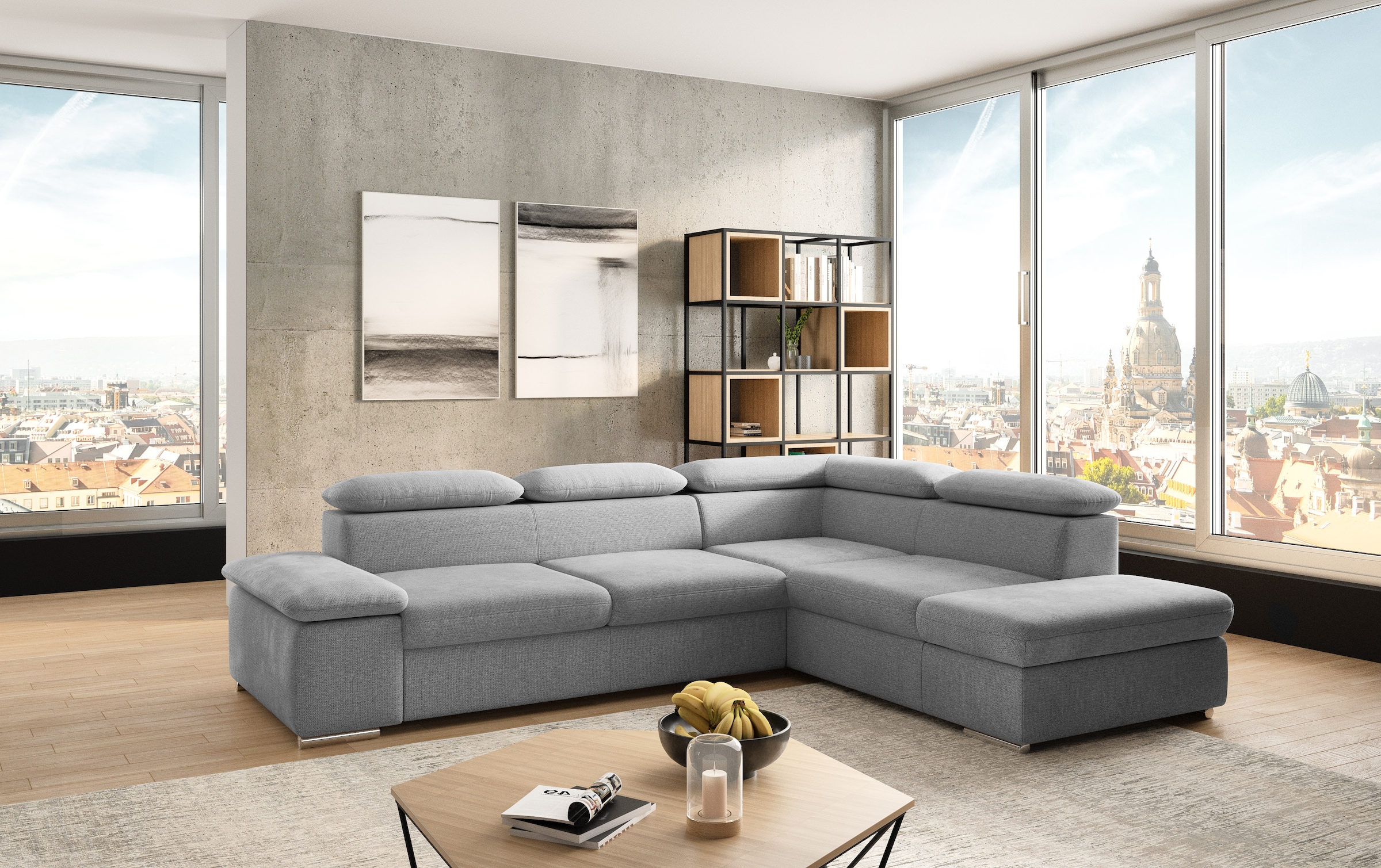 sit&more Ecksofa »Valentine L-Form, B: 272 cm« mit Arm- & Kopfteilverstellu günstig online kaufen