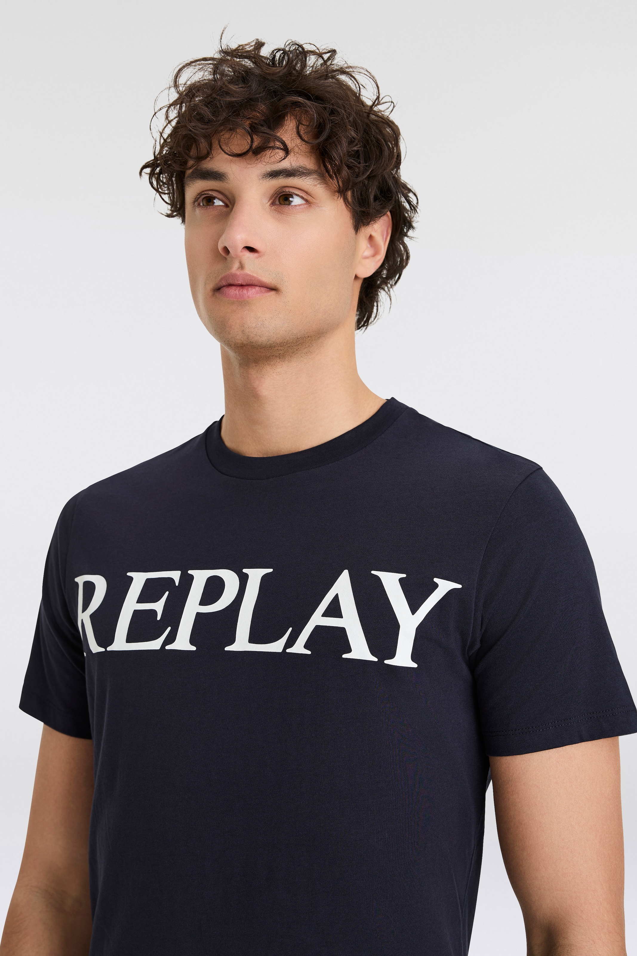 Replay T-Shirt, mit Logo-Frontprint