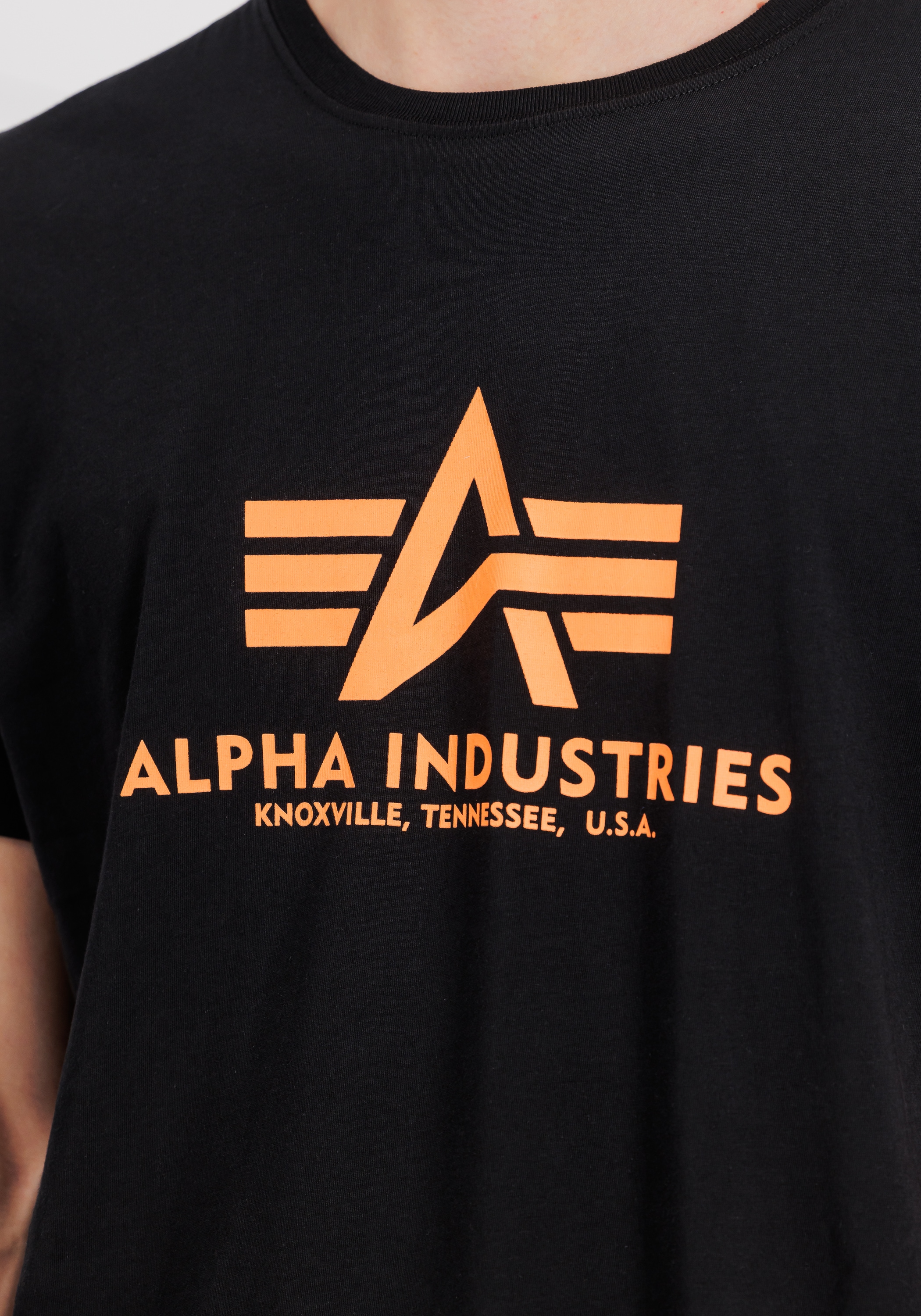 Alpha Industries T-Shirt »Basic T-Shirt BL Neon Print«