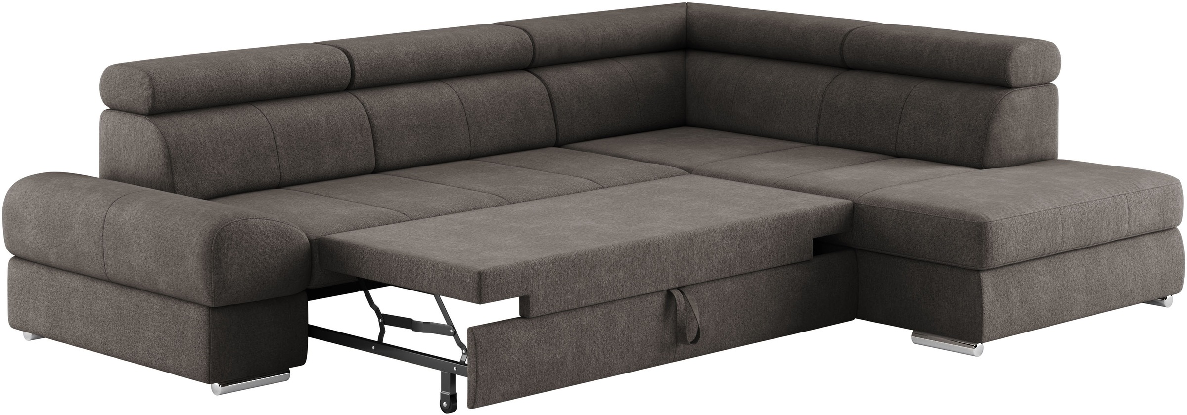 sit&more Ecksofa »Broadway L-Form«, mit verstellbaren Kopfteilen, wahlweise mit Bettfunktion