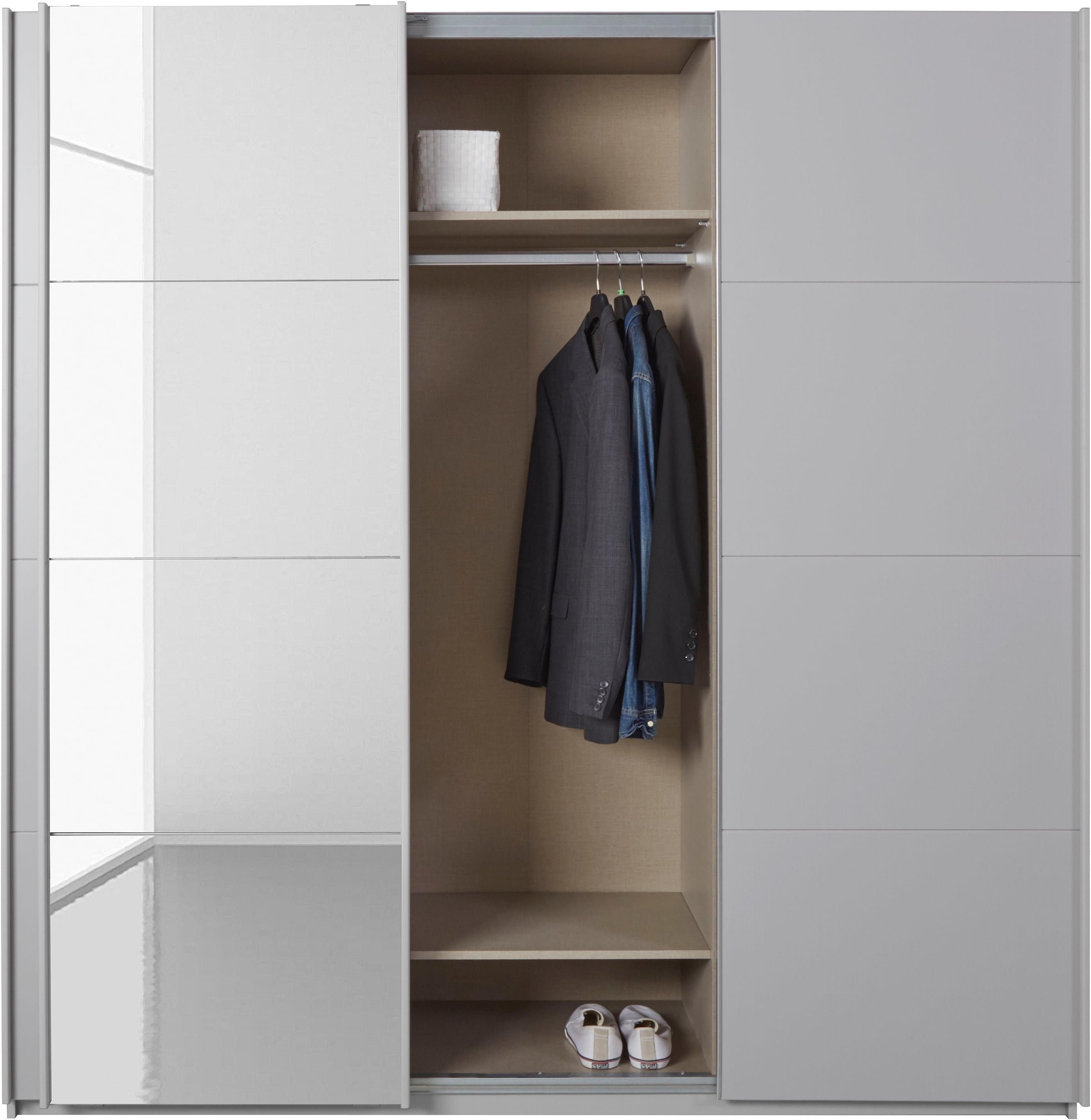 rauch Schwebetürenschrank »Kleiderschrank Schrank Garderobe Wäscheschrank BESTSELLER KEPAN«, inkl. Schubladen-Einsatz und extra Einlegeböden MADE IN GERMANY