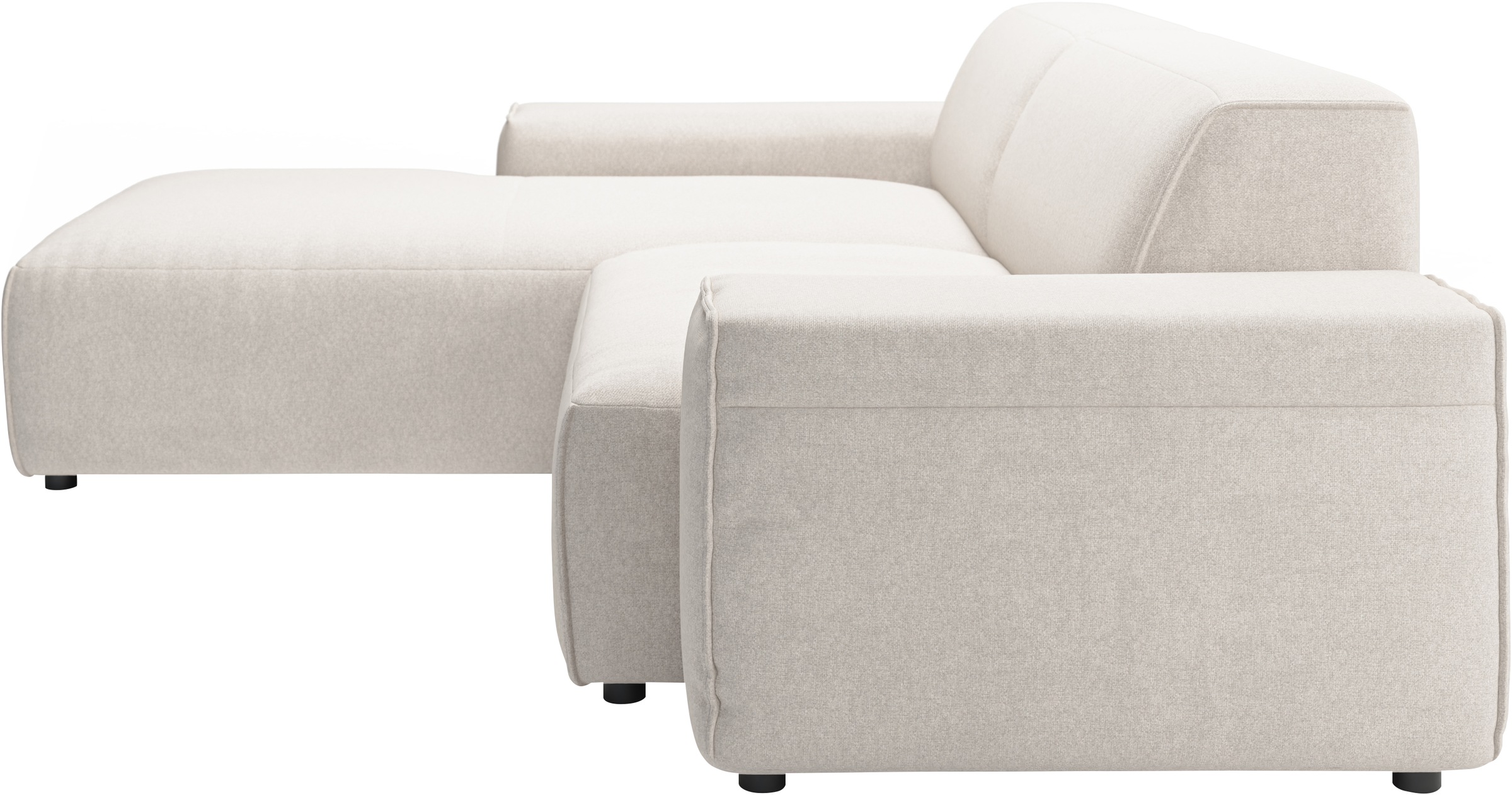andas Ecksofa »Glimminge L-Form auch in Breitcord, Feincord + Easy care-Bezug,«, Breite 234, Zierkissen