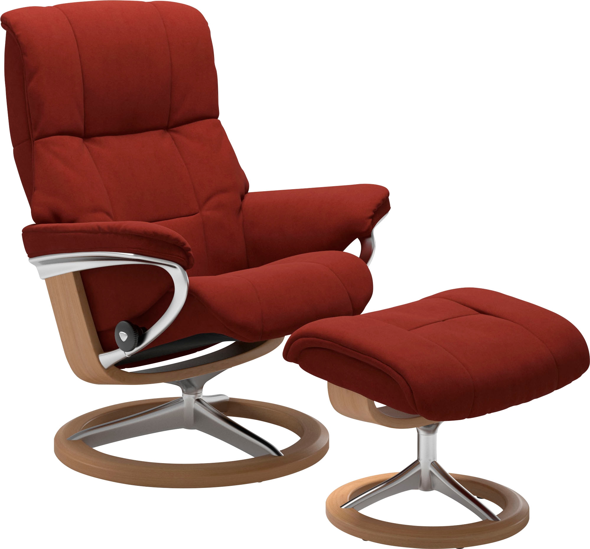 Stressless® Relaxsessel »Mayfair« Set, Relaxsessel mit Hocker,  mit Hocker, mit Signature Base, Größe S, M & L, Gestell Eiche