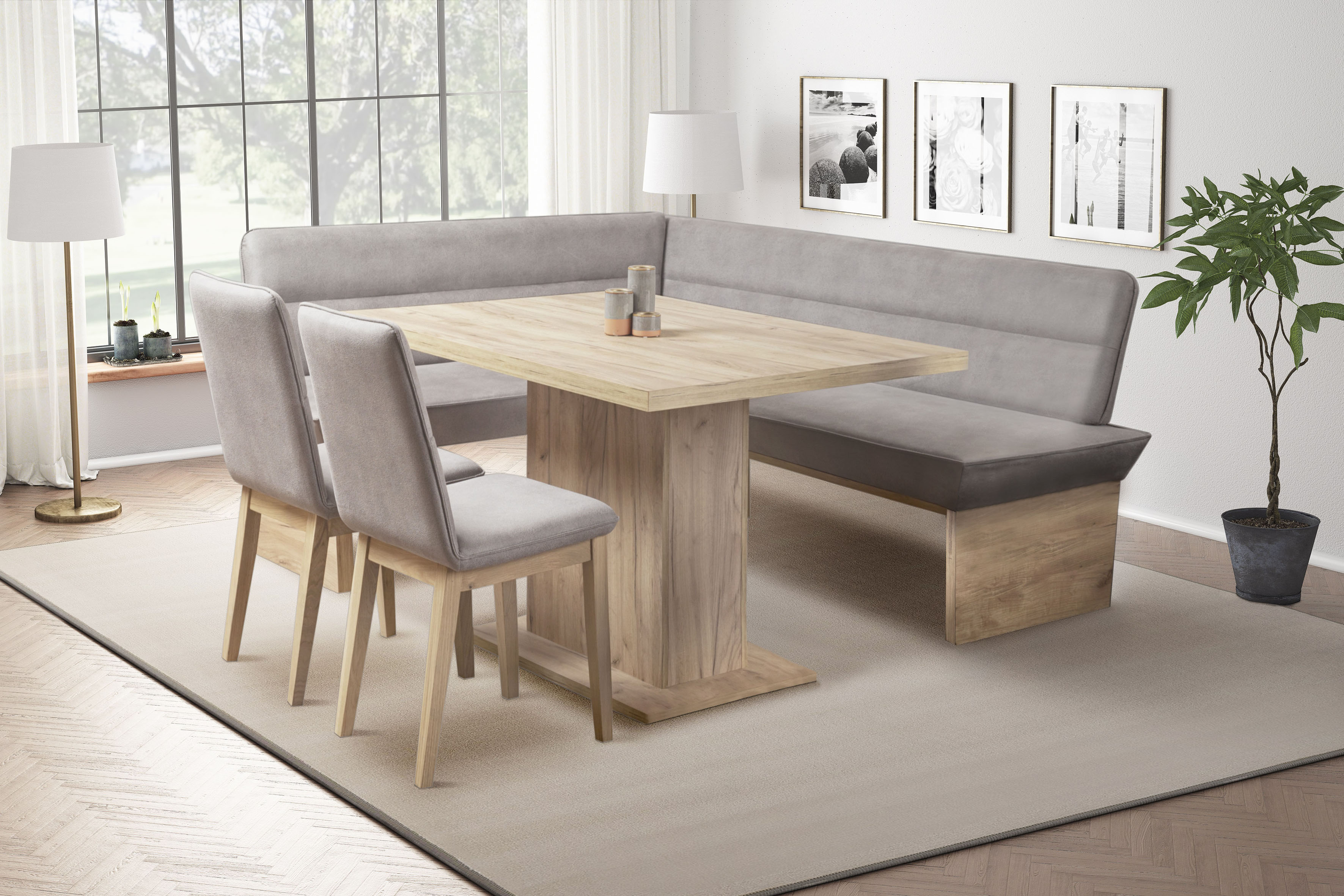 Home affaire Eckbankgruppe »Beluna + Cross Essecke Sitzgruppe Eckbank Küche günstig online kaufen