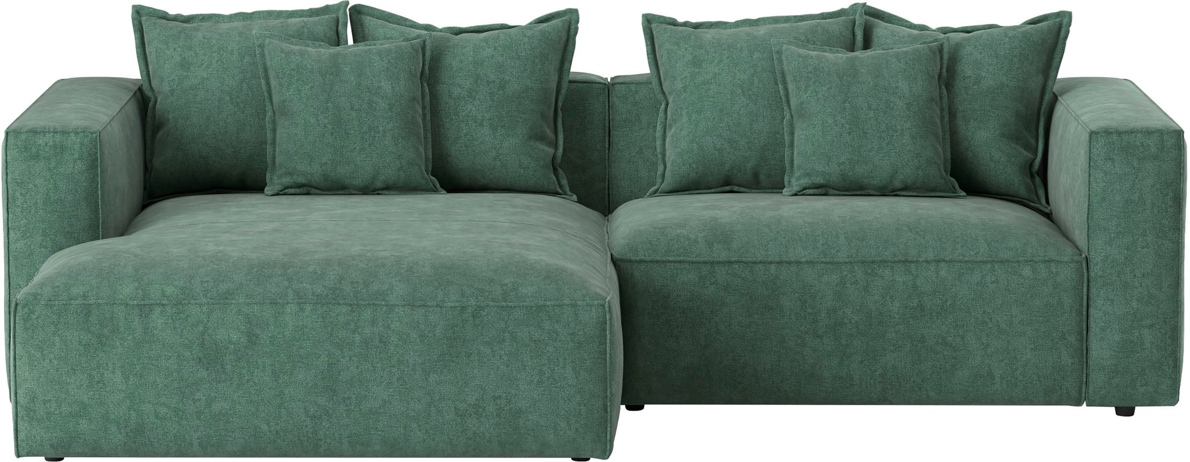 INOSIGN Ecksofa »Cowboy L-Form« mit 6 Kissen, kubisches Sofa günstig online kaufen