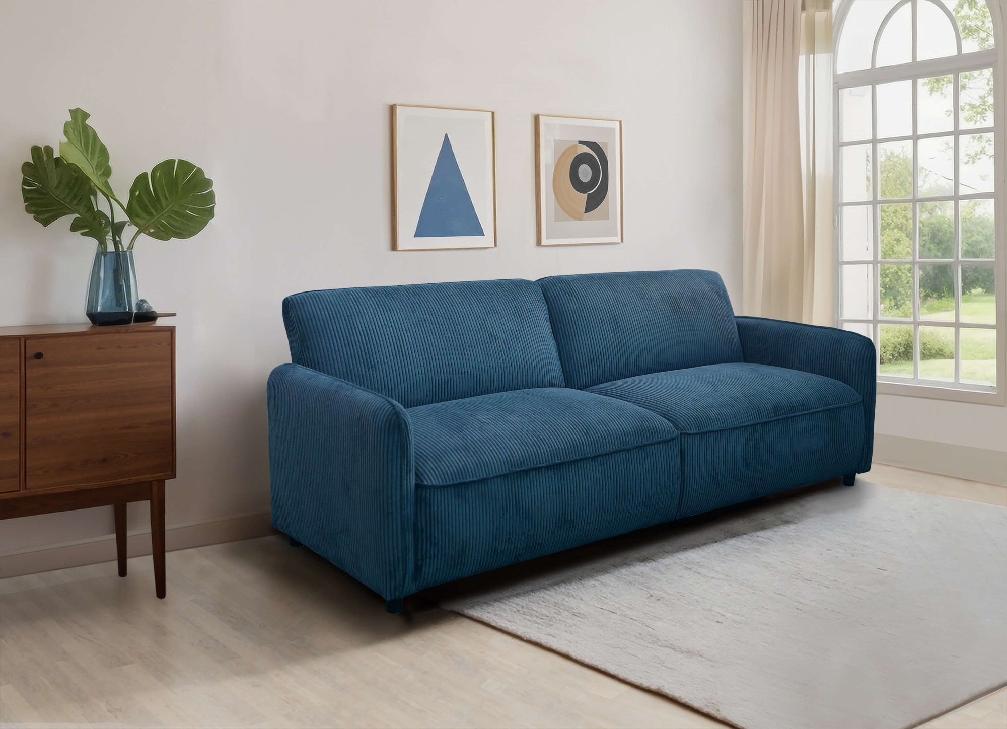 Dorel Home 3-Sitzer »Alicia Schlafsofa 209 cm«, mit Bett-Funktion, Rückenlehne 2-teilig, 3-fach verstellbar, B: 209 cm