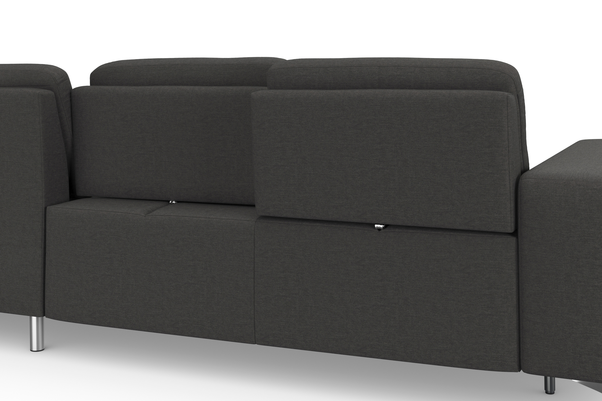 sit&more Ecksofa »Baviene L-Form«, inklusive Sitztiefenverstellung und Federkern, wahlweise Bettfunktion