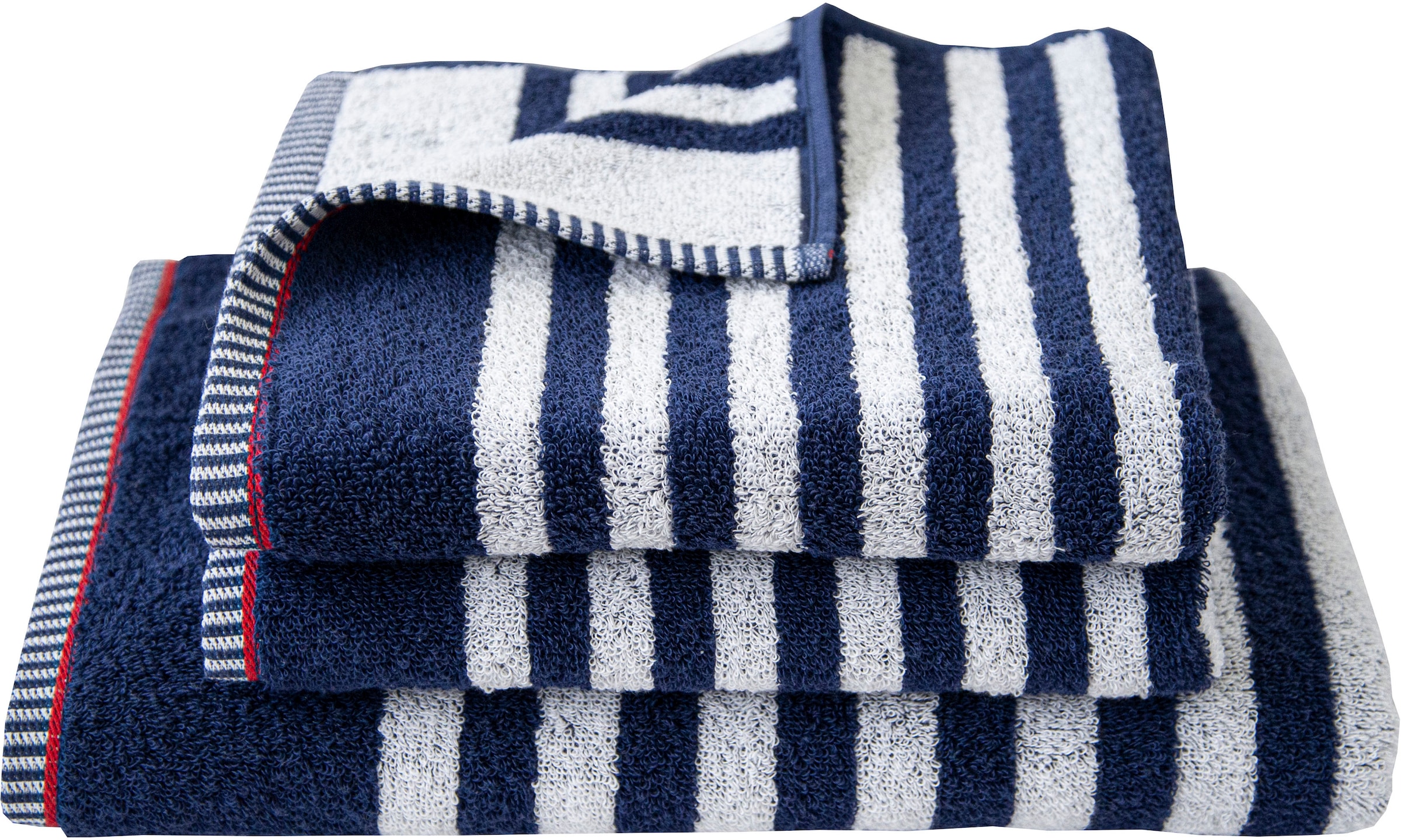 Dyckhoff Handtuch Set »Maritim, Sea Stripe«, Set, 3 tlg., Frottier, 2 Handt günstig online kaufen