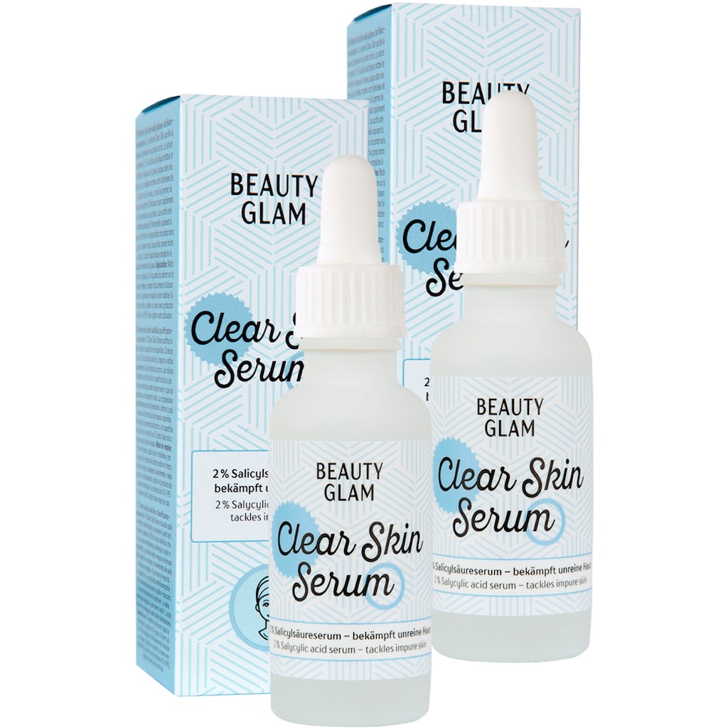 BEAUTY GLAM Gesichtspflege-Set »Clear Skin Serum«, (2 tlg.)