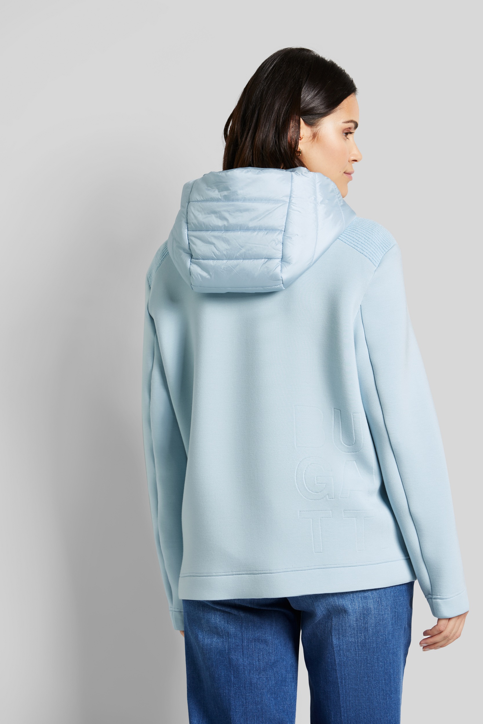 bugatti Blouson, mit Kapuze, mit Nylonkapuze
