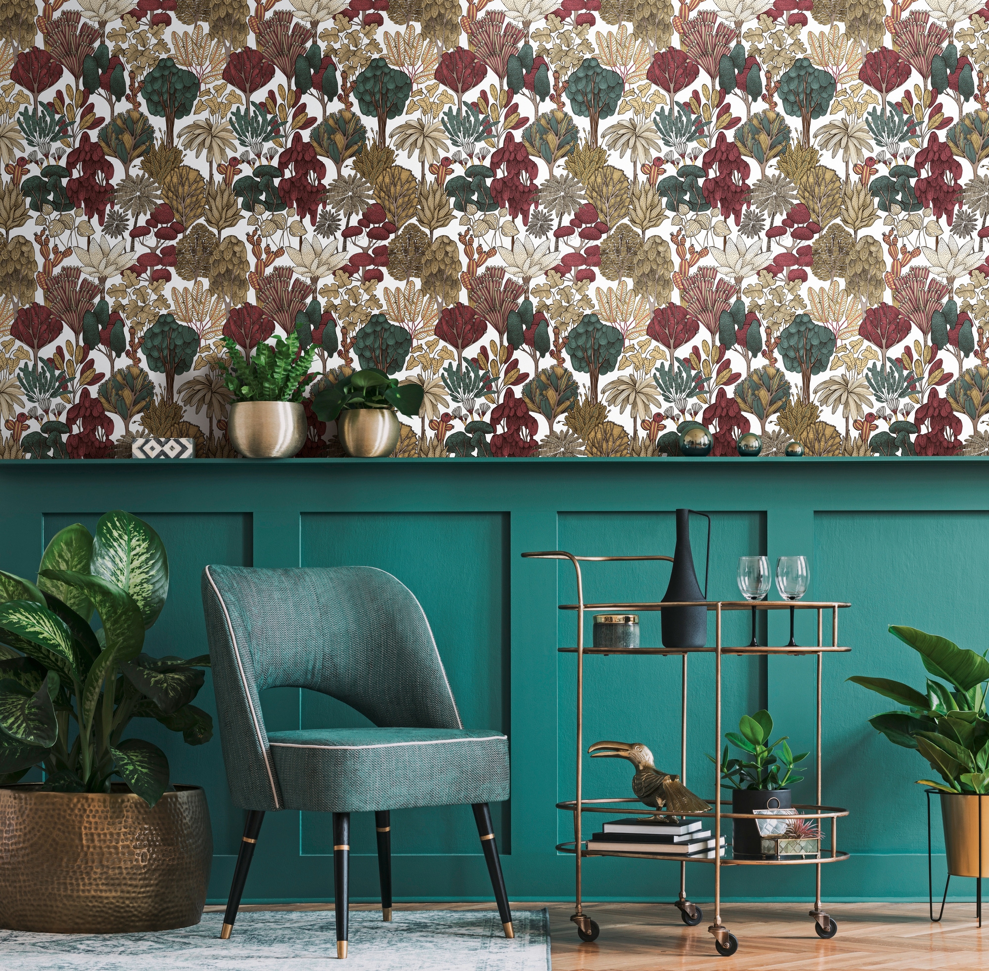 Architects Paper Vliestapete »Floral Impression«, floral-botanisch-Wald, Blumentapete Tapete Dschungel Tapeten Wohnzimmer Schlafzimmer Küche
