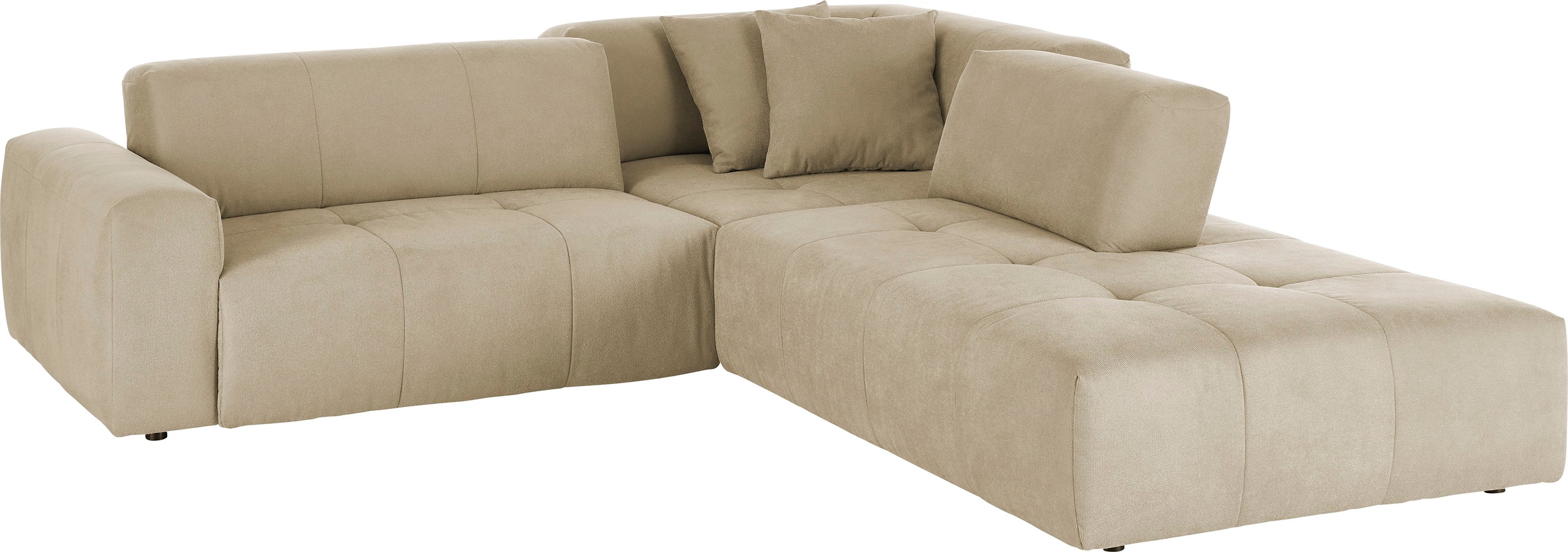 3C Candy Ecksofa »Yoshy Komfortsofa, bequem und modern, hochwertige Verarbeitungsdetails« Zwei verschiedene Sitztiefen durch verstellbare Rückenlehne, L-Form