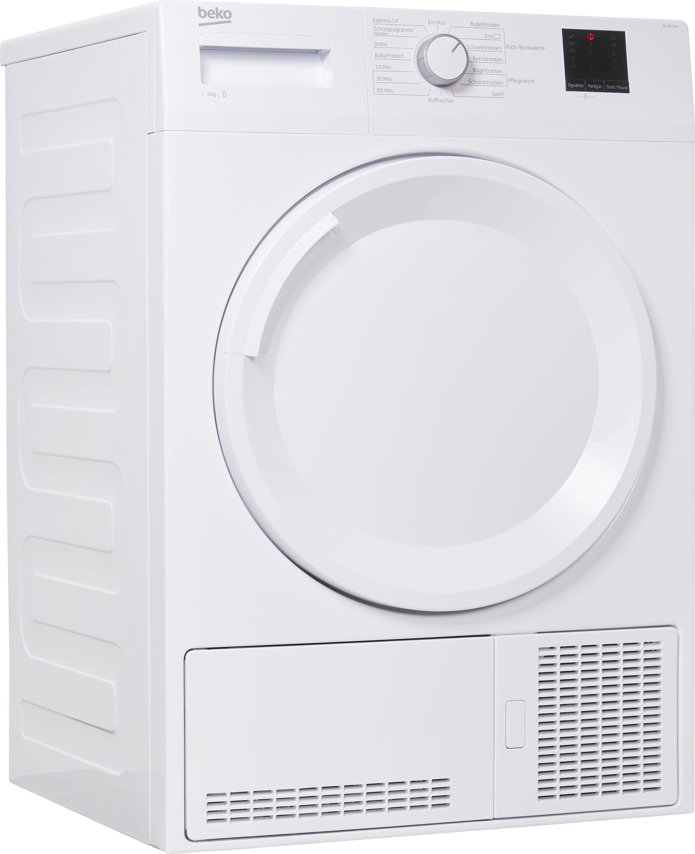 BEKO Kondenstrockner »DCU 8230 N«, 8 kg