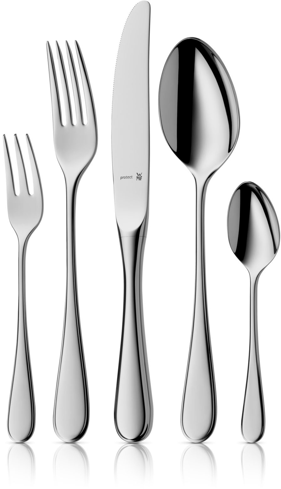 WMF Besteck-Set »Kent Plus«, (Set, 30 tlg.), ergonomisch, Cromargan protect