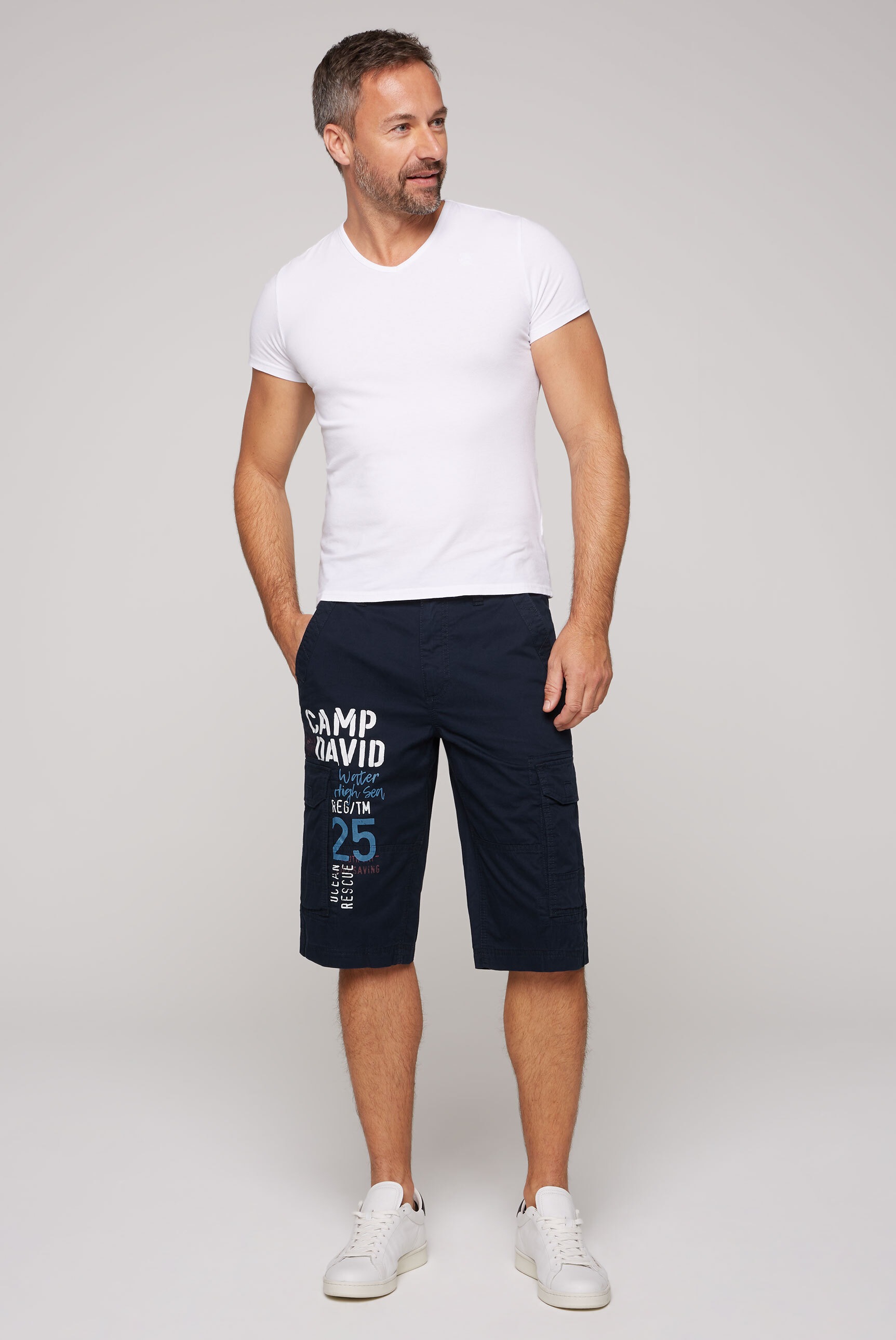 3. Bild von CAMP DAVID Shorts, aus Baumwolle