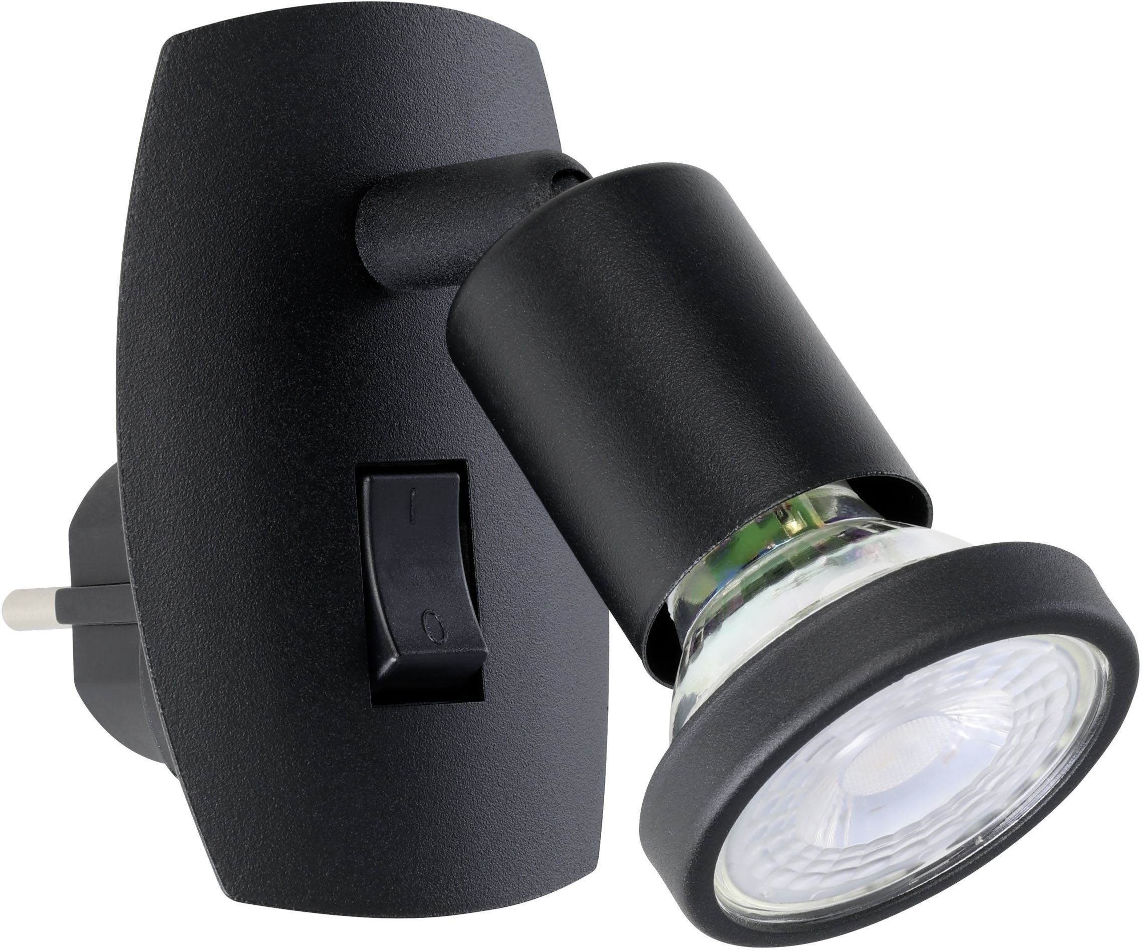 EGLO Steckdosenleuchte »PARRINI Steckerlampe - Stahl, Kunststoff - GU10 - 1 günstig online kaufen