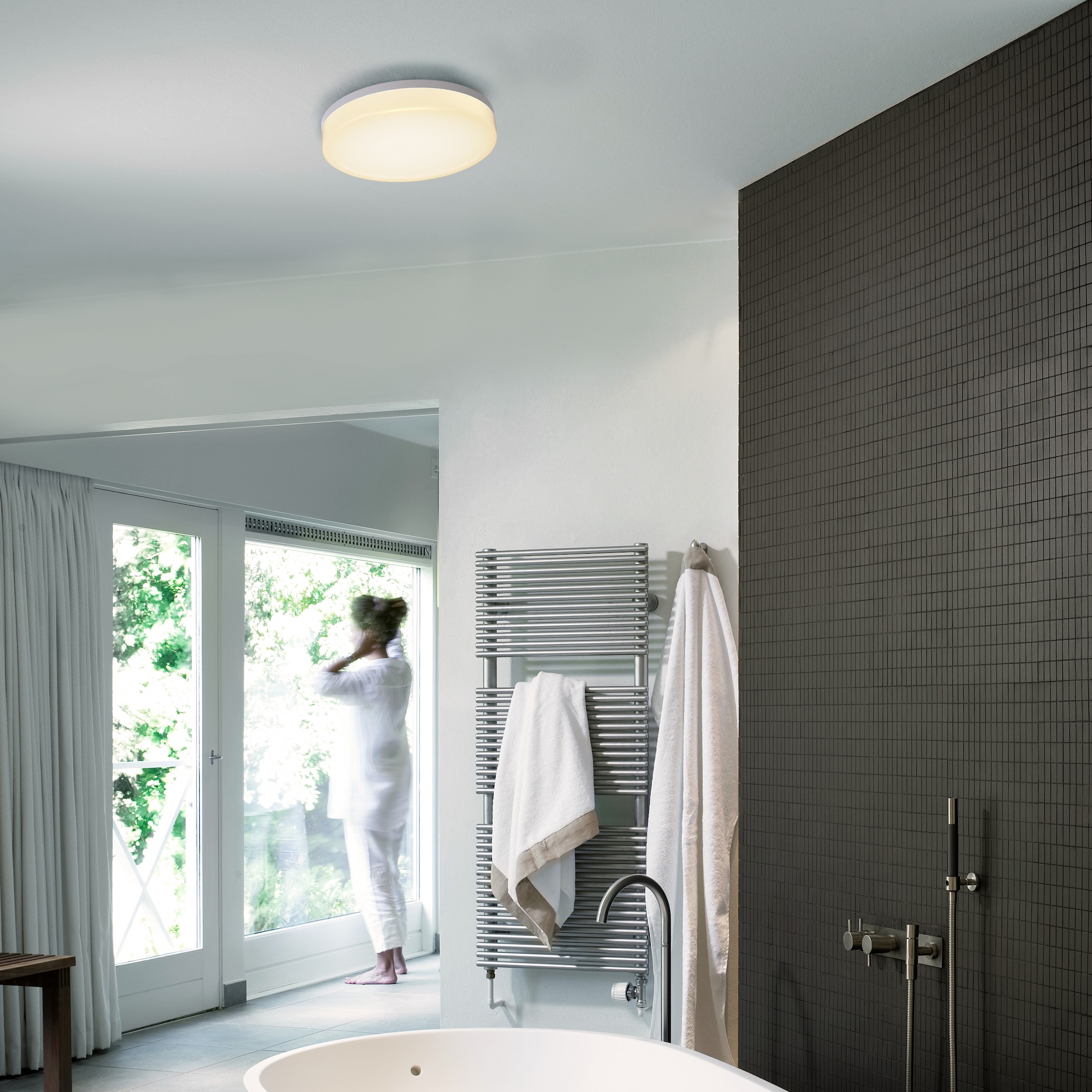 B.K.Licht LED Deckenleuchte, 1 flammig, Leuchtmittel LED-Board | LED fest integriert, Deckenlampe, 13W 1500lm, IP54, Badezimmer-Leuchte, Küche, Flur