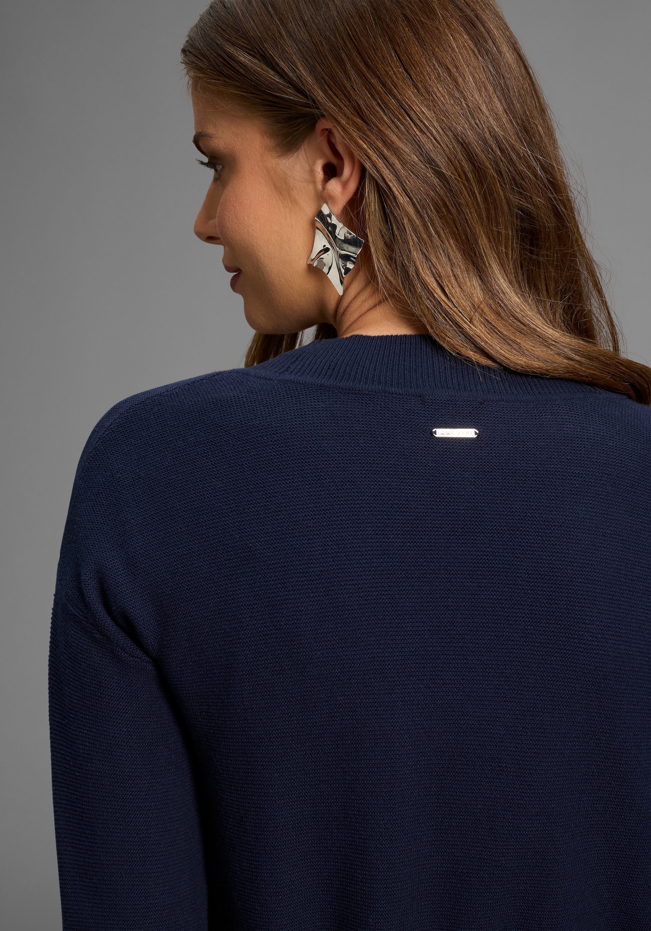 Laura Scott Strickjacke Feinstrick - perfekt für den Übergang im Ottoman Ripp mit Taschen