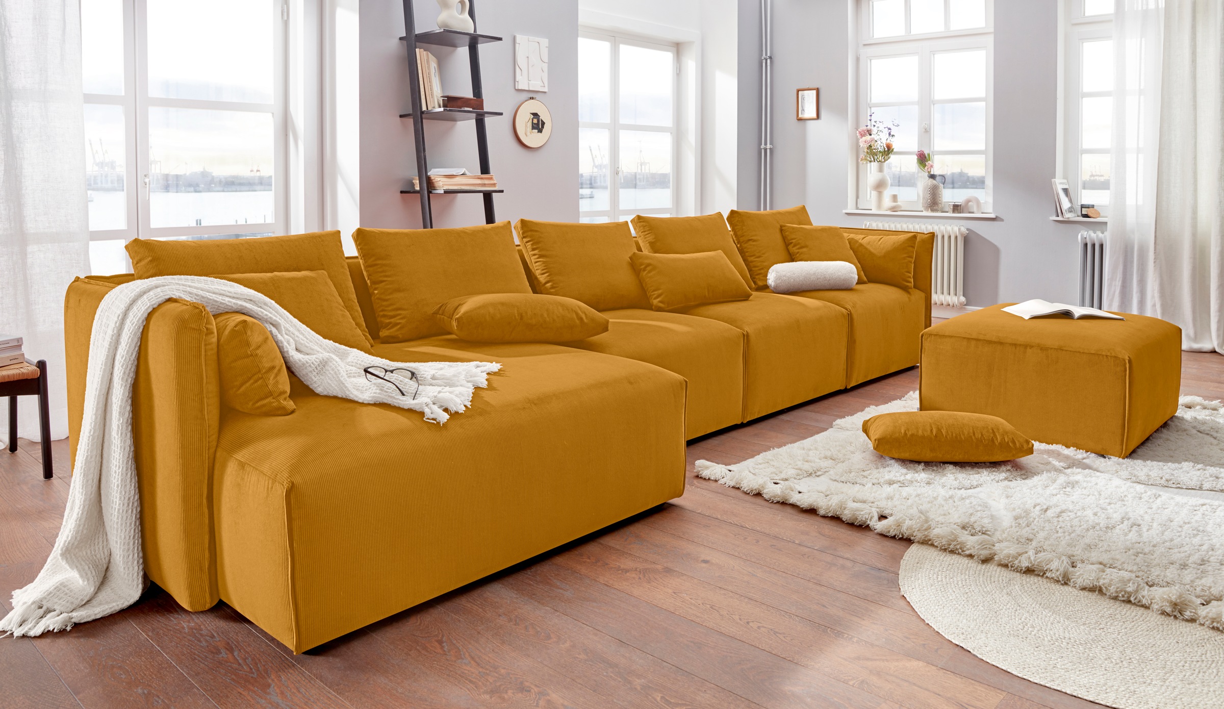 andas Ottomane »Nöre«, kurzes Lounge-Modul - zum Zusammenstellen, Breite 138 cm, Tiefe 128 cm