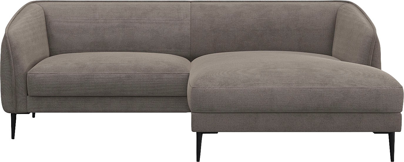 FLEXLUX Ecksofa »Belle Designsofa, bequem durch Kaltschaum im Sitz«, Skandi günstig online kaufen