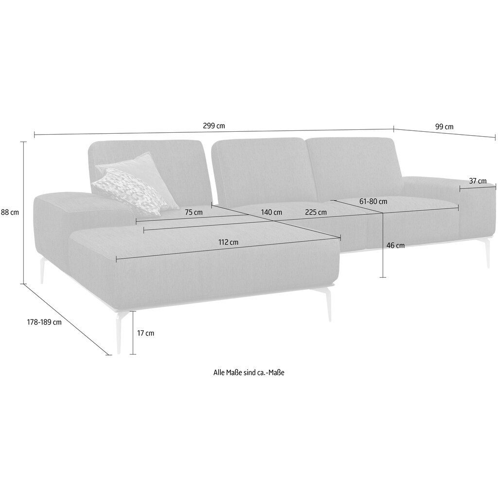 W.SCHILLIG Ecksofa »run«