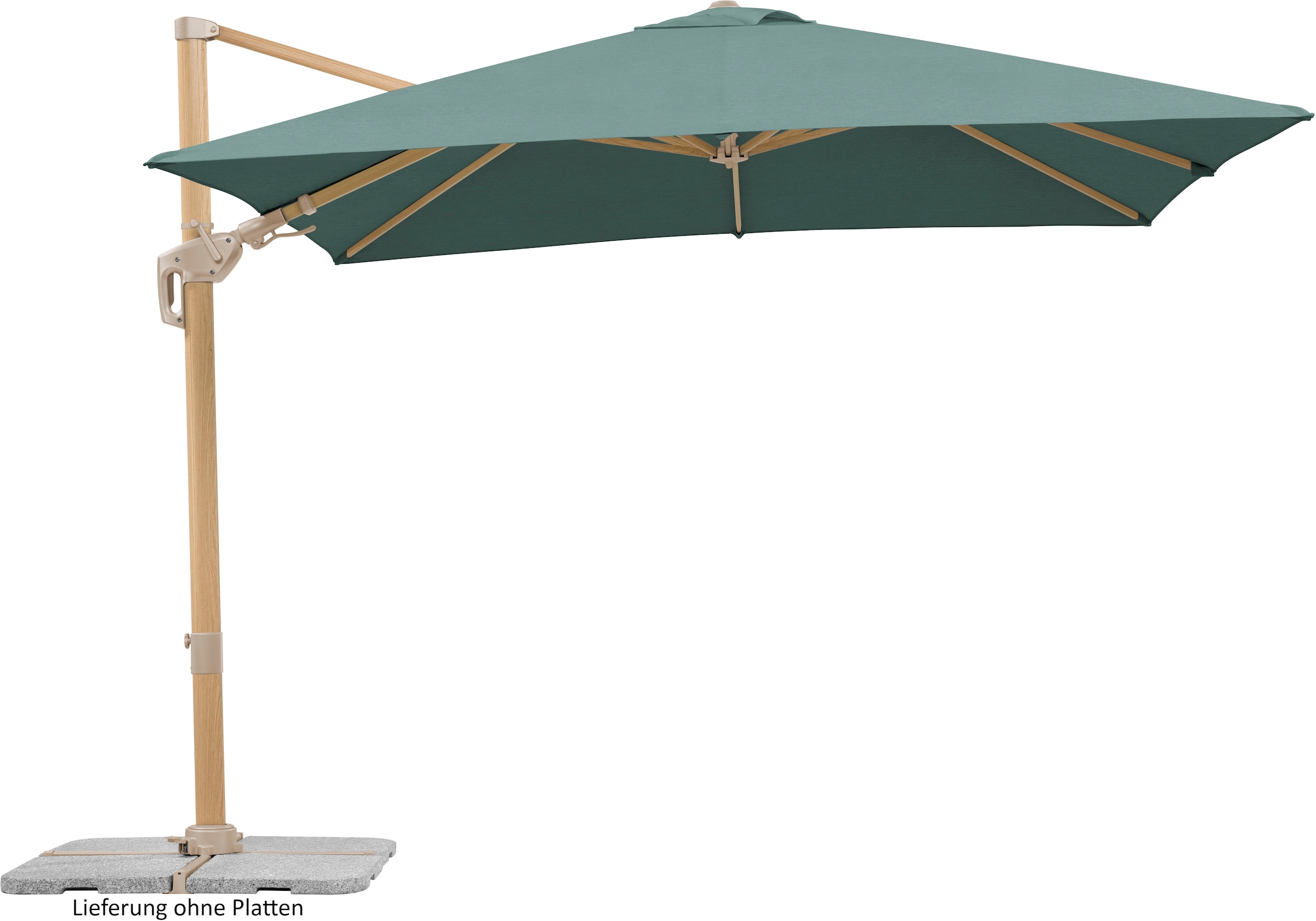 Schneider Schirme Ampelschirm »»Rhodos Twist Loft««, 300x300 cm, flexibler Ampelschirm in moderner Leinenstruktur