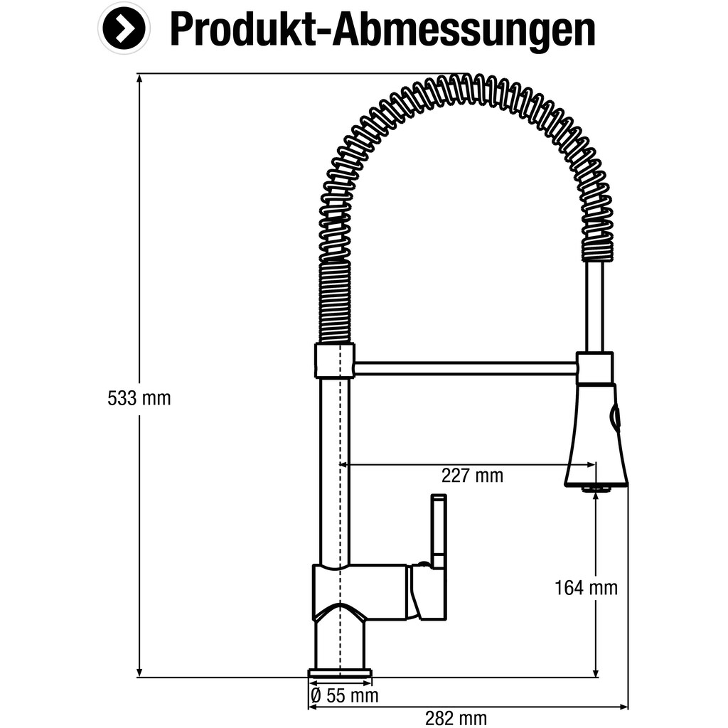 CORNAT Spültischarmatur »Einhebelmischer«