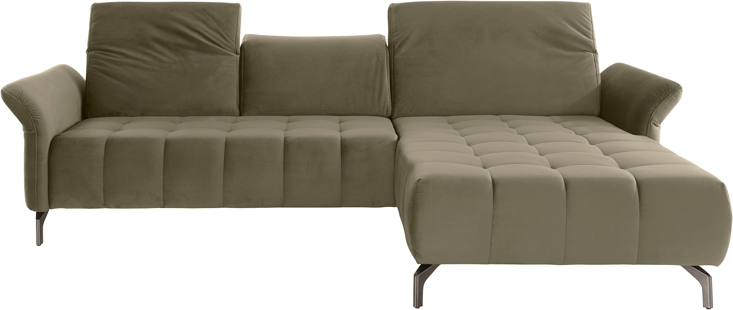 Home affaire Ecksofa »Fresh L-Form« Federkern, wahlweise Kopfteilverstellun günstig online kaufen