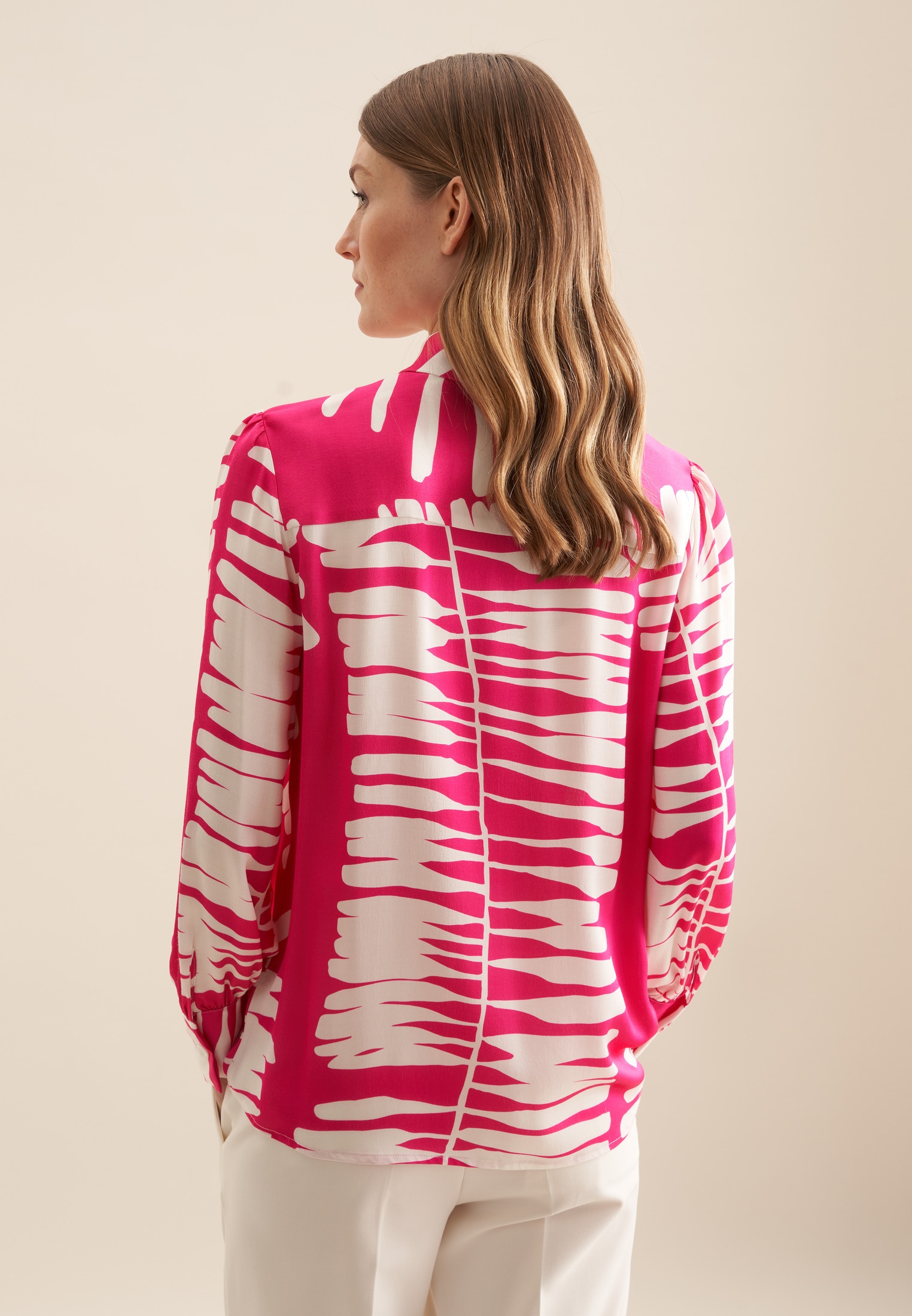 seidensticker Hemdbluse »Schwarze Rose« 1/1 Kragen Blätter