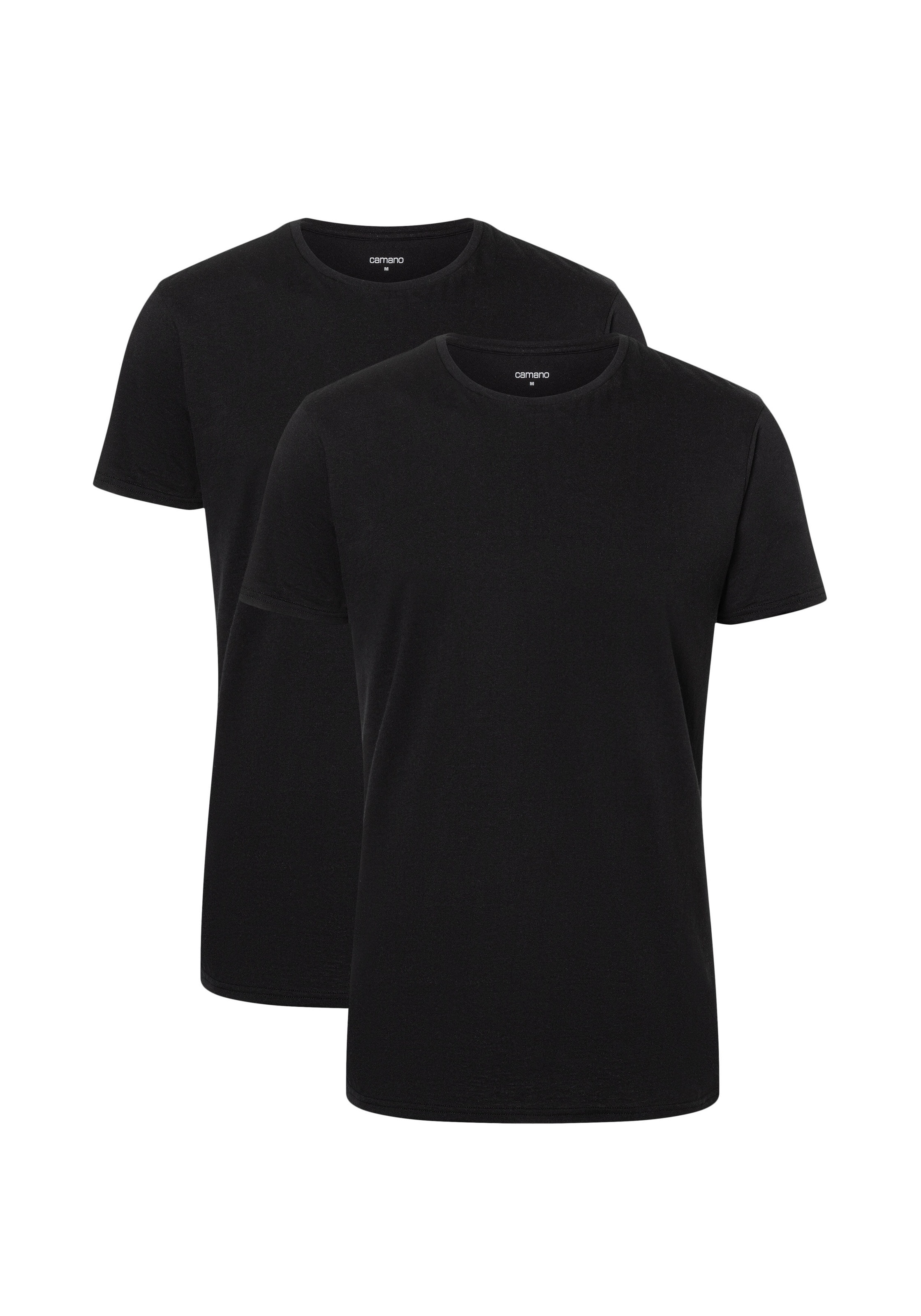 Camano T-Shirt »comfort«, (2er Pack), mit Rundhalsausschnitt