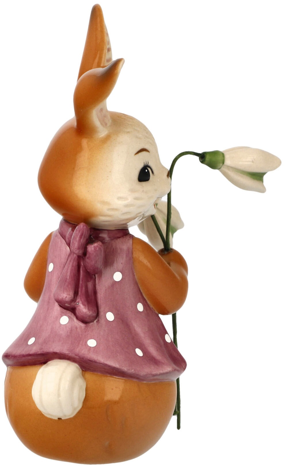 Goebel Osterhase »Ich bring den Frühling«, Sammelfigur, Hasenmädchen mit Schneeglöckchen