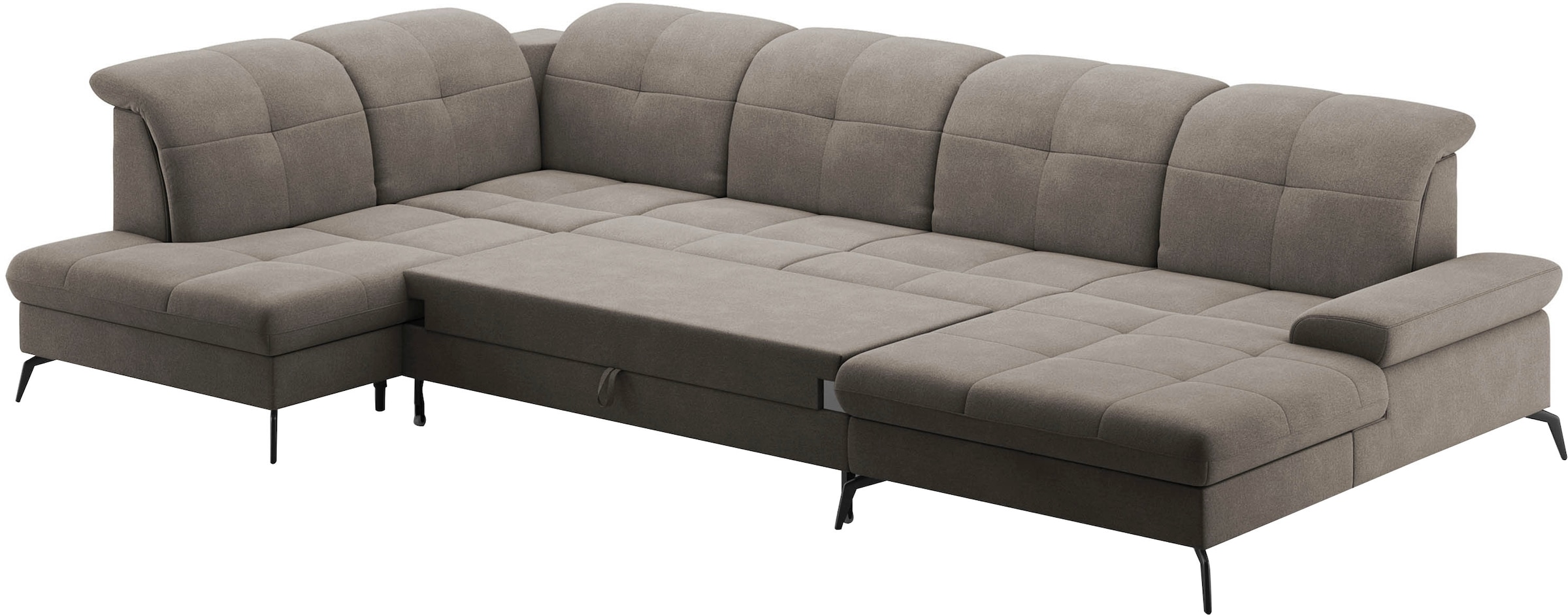 sit&more Wohnlandschaft »Amica«, wahlweise mit Kopfteilverstellung, Bettfunktion und Bettkasten