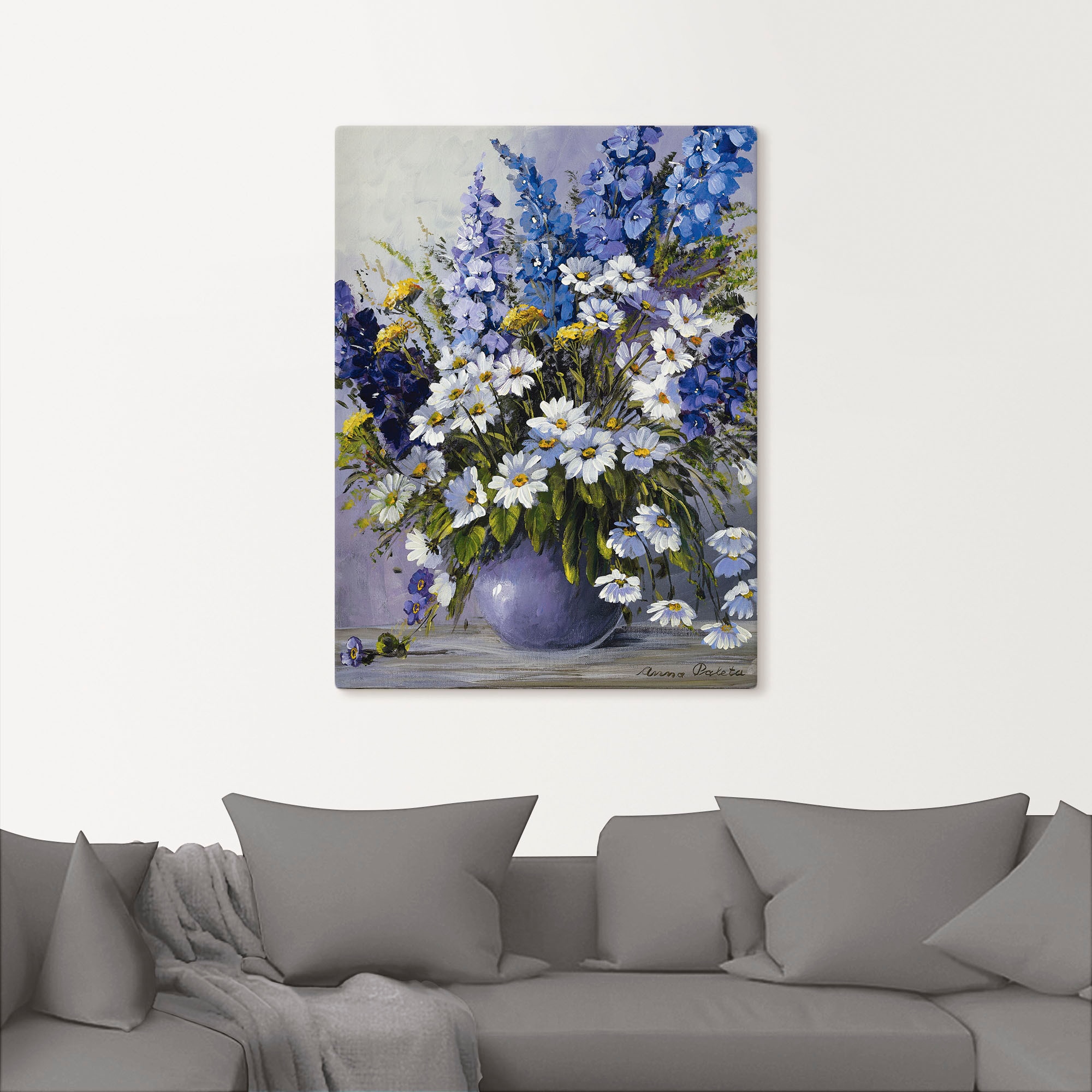 Artland Wandbild »Rittersporn«, Blumen, (1 St.), als Leinwandbild, Poster in verschied. Größen