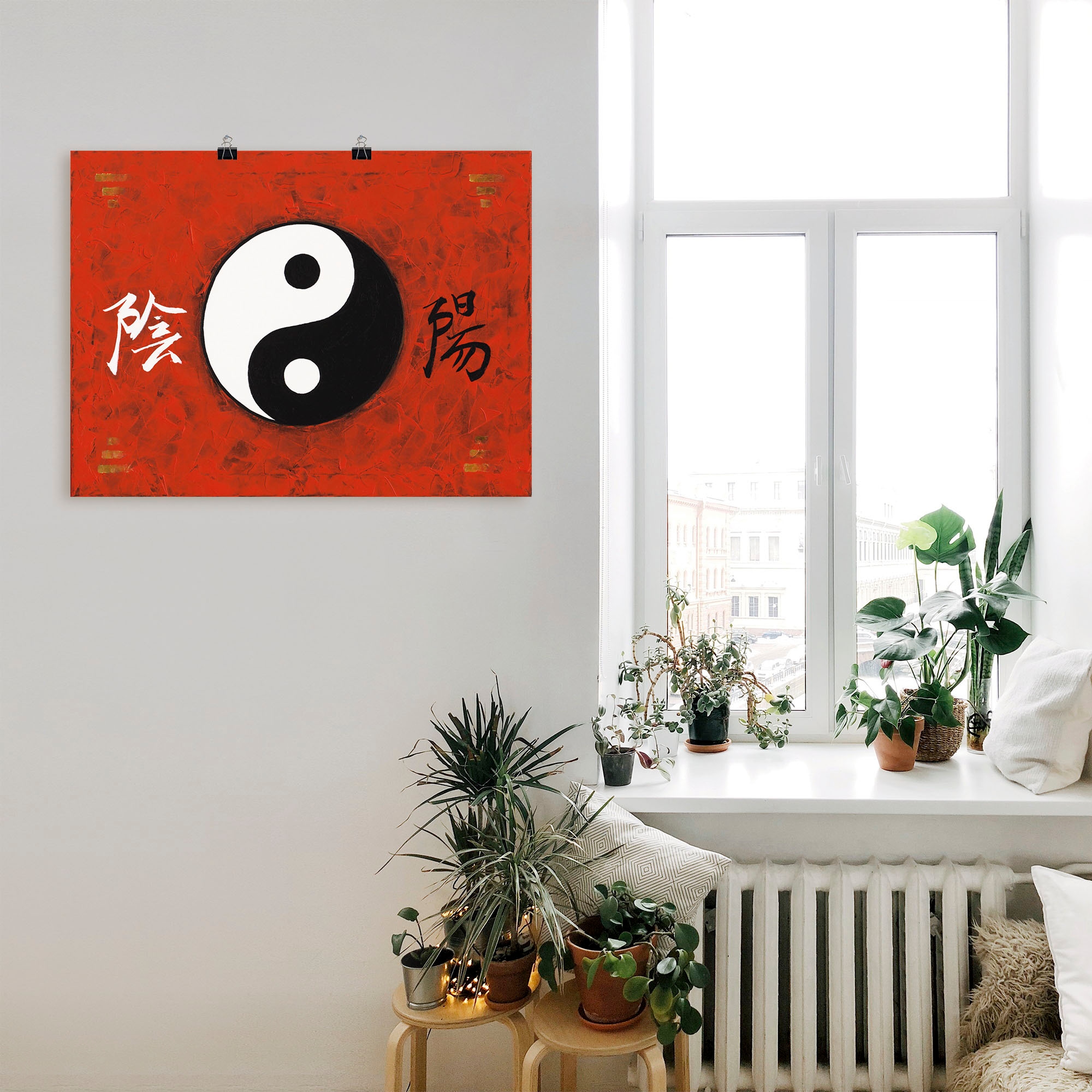 Artland Wandbild »Yin & Yang«, Zeichen, (1 St.), als Alubild, Outdoorbild, Poster in verschied. Größen