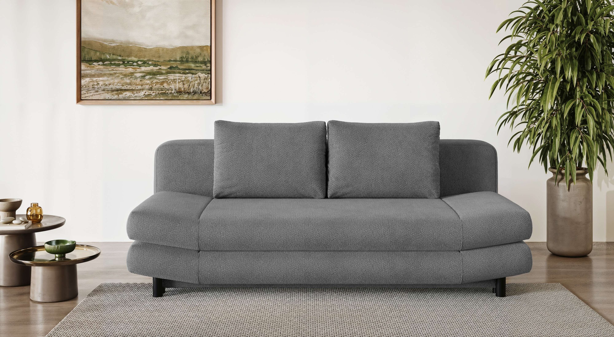 Home affaire 3-Sitzer »LENNARA Schlafsofa mit Bettkasten, Maße B/T/H: 209/9 günstig online kaufen