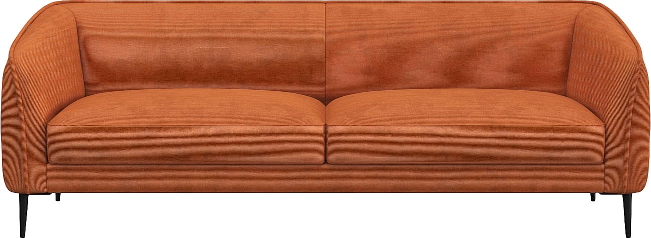 FLEXLUX 3-Sitzer "Belle Designsofa, Couch, bequem durch Kaltschaum im Sitz" günstig online kaufen