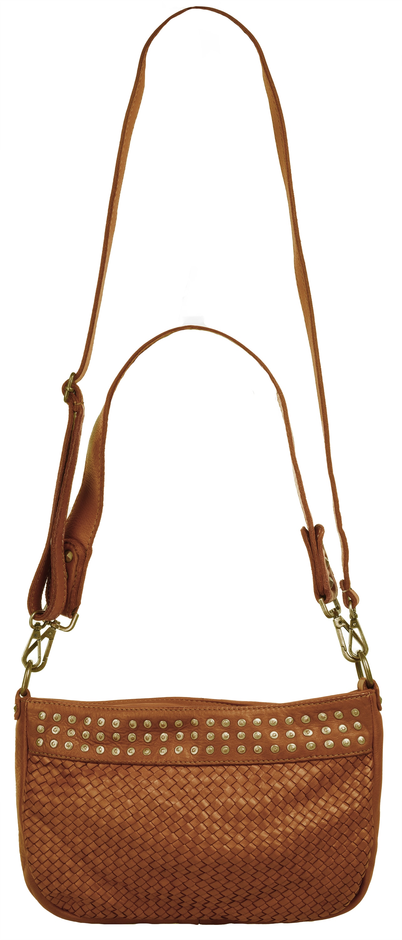 Samantha Look Umhängetasche echt Leder, Made in Italy