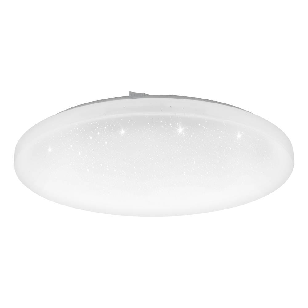 EGLO LED Deckenleuchte »FRANIA-S Deckenlampe, weiß, Kristalleffekt, geringe Aufbauhöhe, 6x5,5W«, 1 flammig, Leuchtmittel LED-Board | LED fest integriert, Wohzimmer, Küche, Esszimmer, Flur, modern, rund, 3600 Lumen, 43x7cm