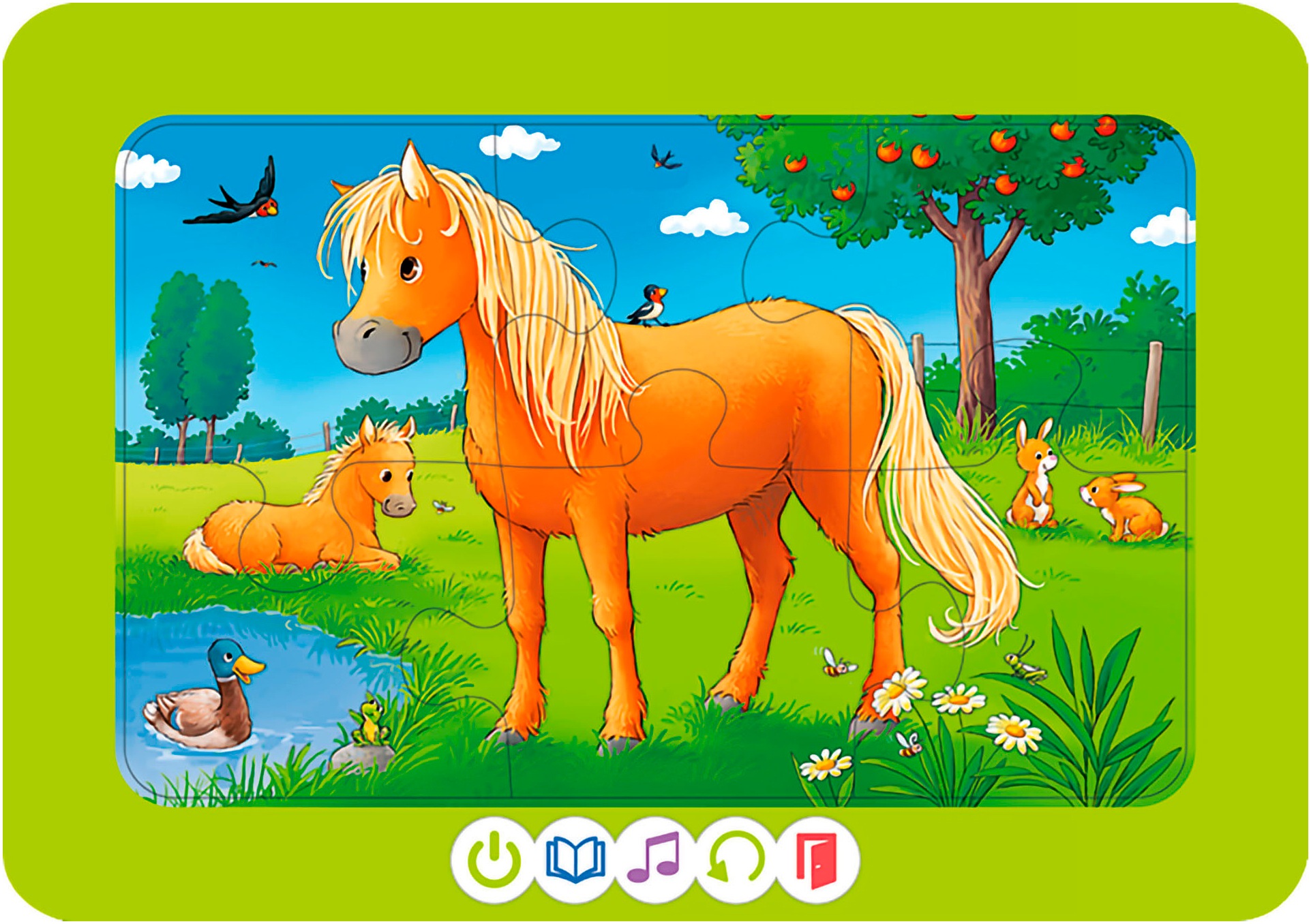 Ravensburger Puzzle »tiptoi® 3 erste Puzzles: Bauernhoftiere«, Made in Europe