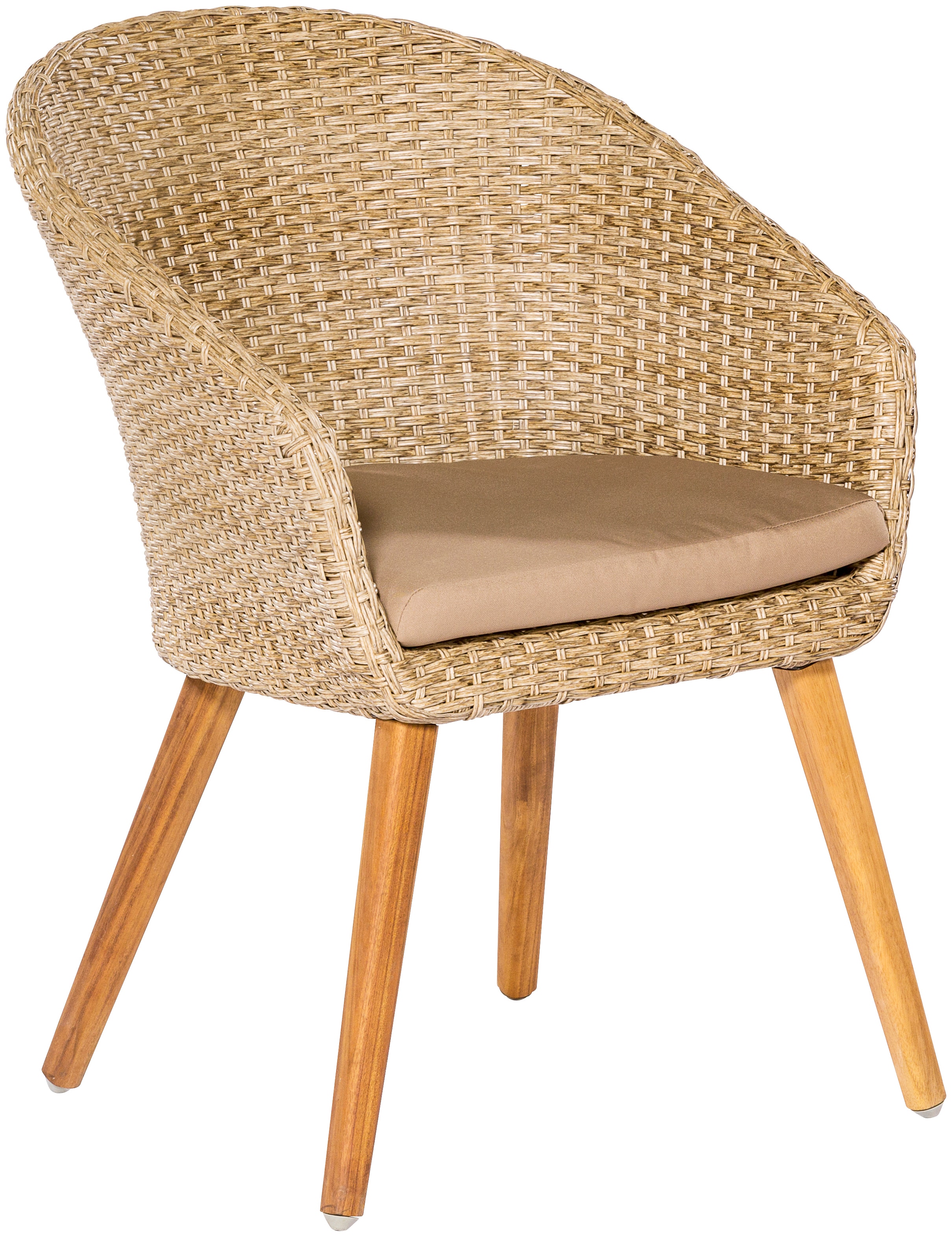 MERXX Gartenstuhl »Arrone« (Set) 2 Stk. 2er Set, Alu/Polyrattan/Akazie, bei günstig online kaufen