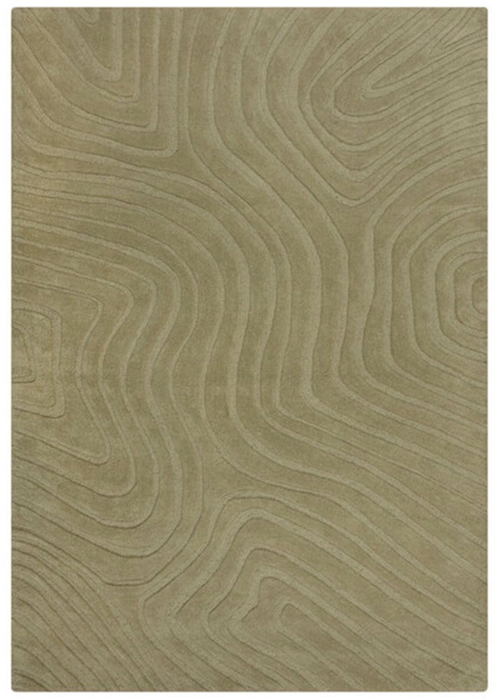 FLAIR RUGS Wollteppich »Mesmerise, abstrakt«, rechteckig, 14 mm Höhe, Wollteppich mit Hoch-Tief Effekt